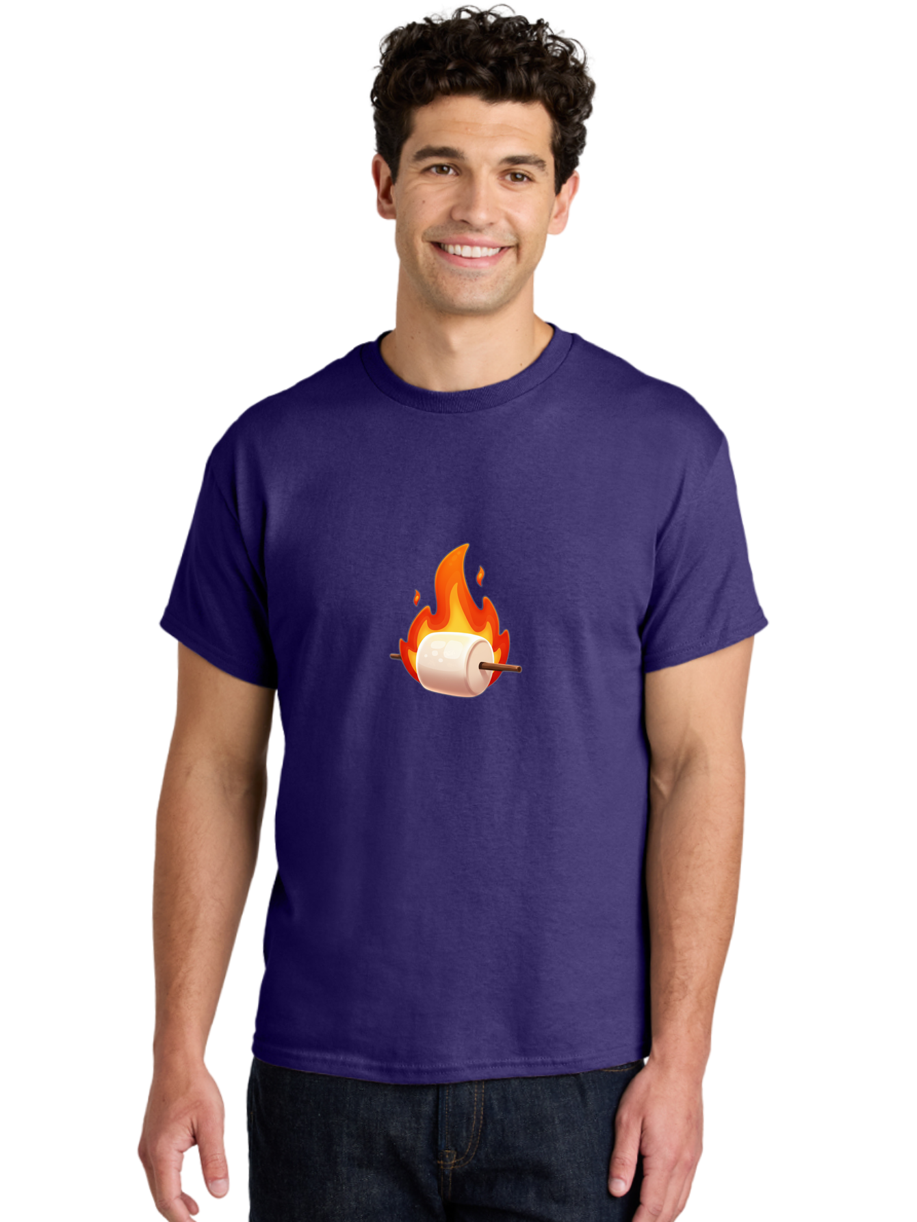 Roasting-Marshmallow Men'S Graphic Tee, 100% Cotton, Comfortable Casual Summer Wear, Machine Washable, Vintage Camera, Old Camera, Antique Camera, Black Camera, Classic Photography, Photography Equipment, Nostalgic Device, Film Camera, Ban322 22