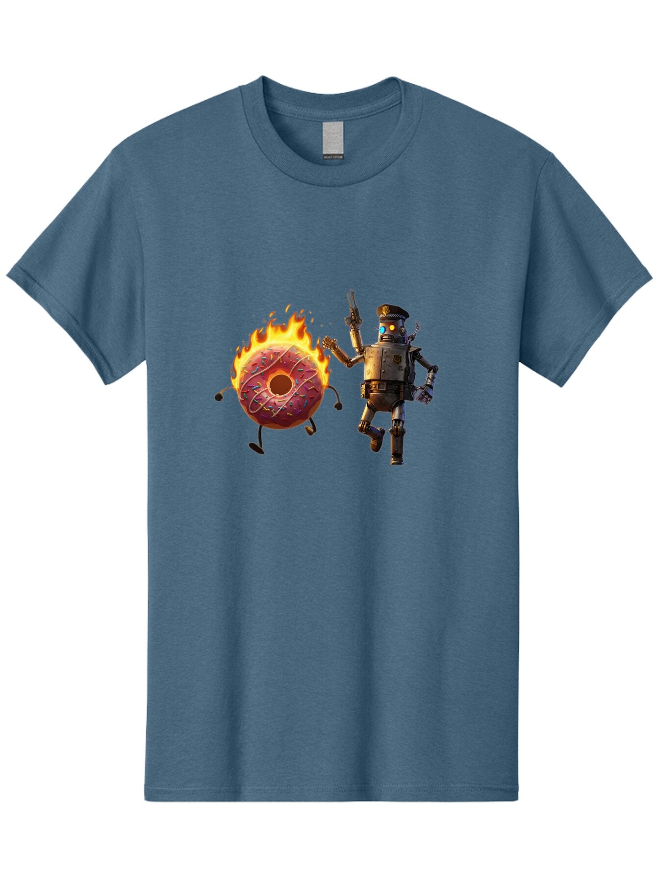 Robot-And-Donut Men'S Graphic Tee, 100% Cotton, Comfortable Casual Summer Wear, Machine Washable, Vintage Camera, Old Camera, Antique Camera, Black Camera, Classic Photography, Photography Equipment, Nostalgic Device, Film Camera, Camera Art Ban324 10