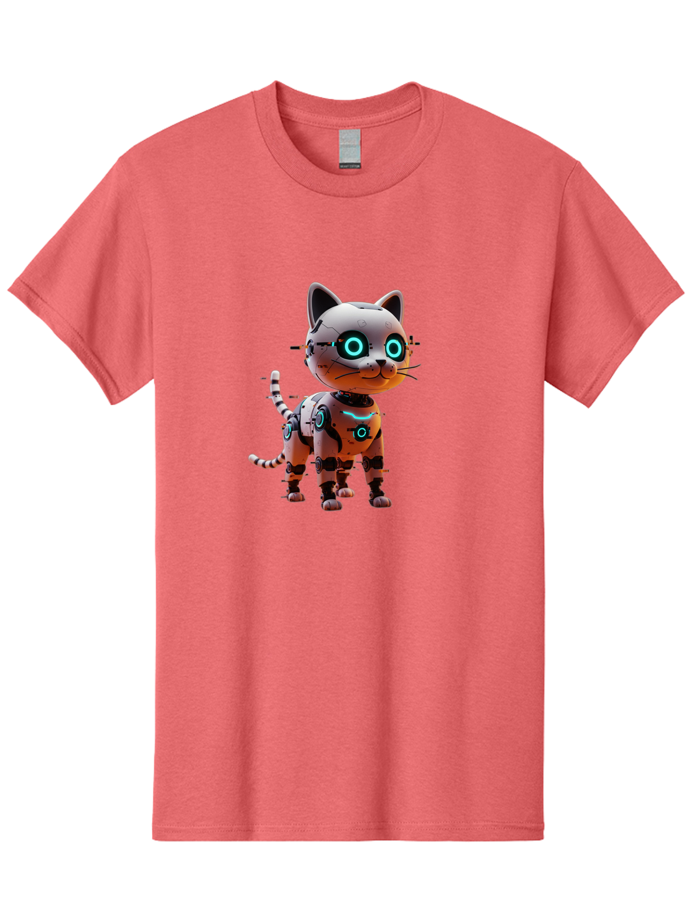 Robot-Cat-1 Men'S Graphic Tee, 100% Cotton, Comfortable Casual Summer Wear, Machine Washable, Vintage Camera, Old Camera, Antique Camera, Black Camera, Classic Photography, Photography Equipment, Nostalgic Device, Film Camera, Camera Art Ban326 15