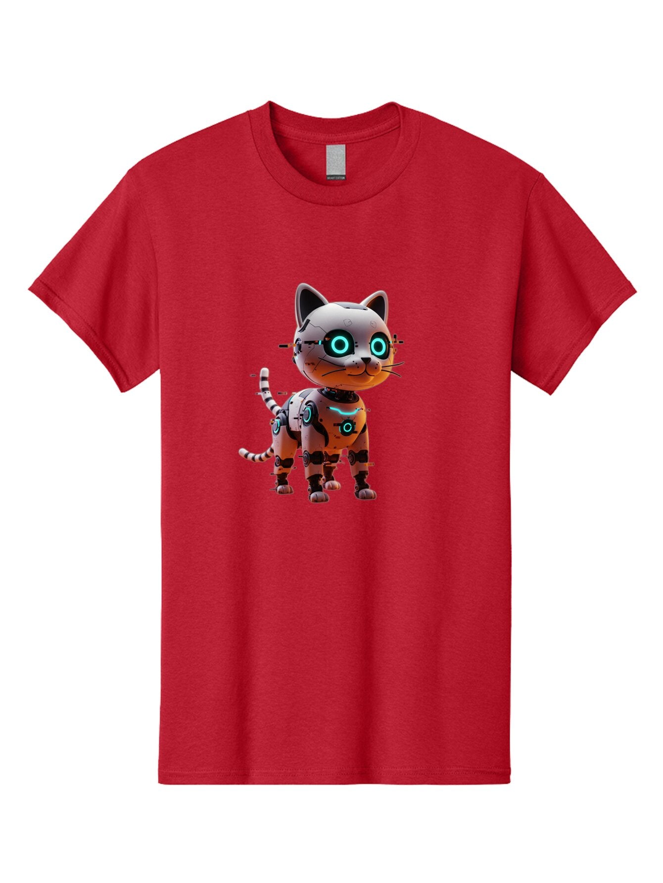 Robot-Cat-1 Men'S Graphic Tee, 100% Cotton, Comfortable Casual Summer Wear, Machine Washable, Vintage Camera, Old Camera, Antique Camera, Black Camera, Classic Photography, Photography Equipment, Nostalgic Device, Film Camera, Camera Art Ban326 11