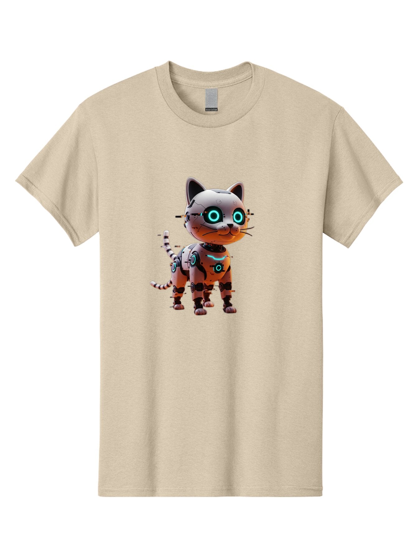 Robot-Cat-1 Men'S Graphic Tee, 100% Cotton, Comfortable Casual Summer Wear, Machine Washable, Vintage Camera, Old Camera, Antique Camera, Black Camera, Classic Photography, Photography Equipment, Nostalgic Device, Film Camera, Camera Art Ban326 7