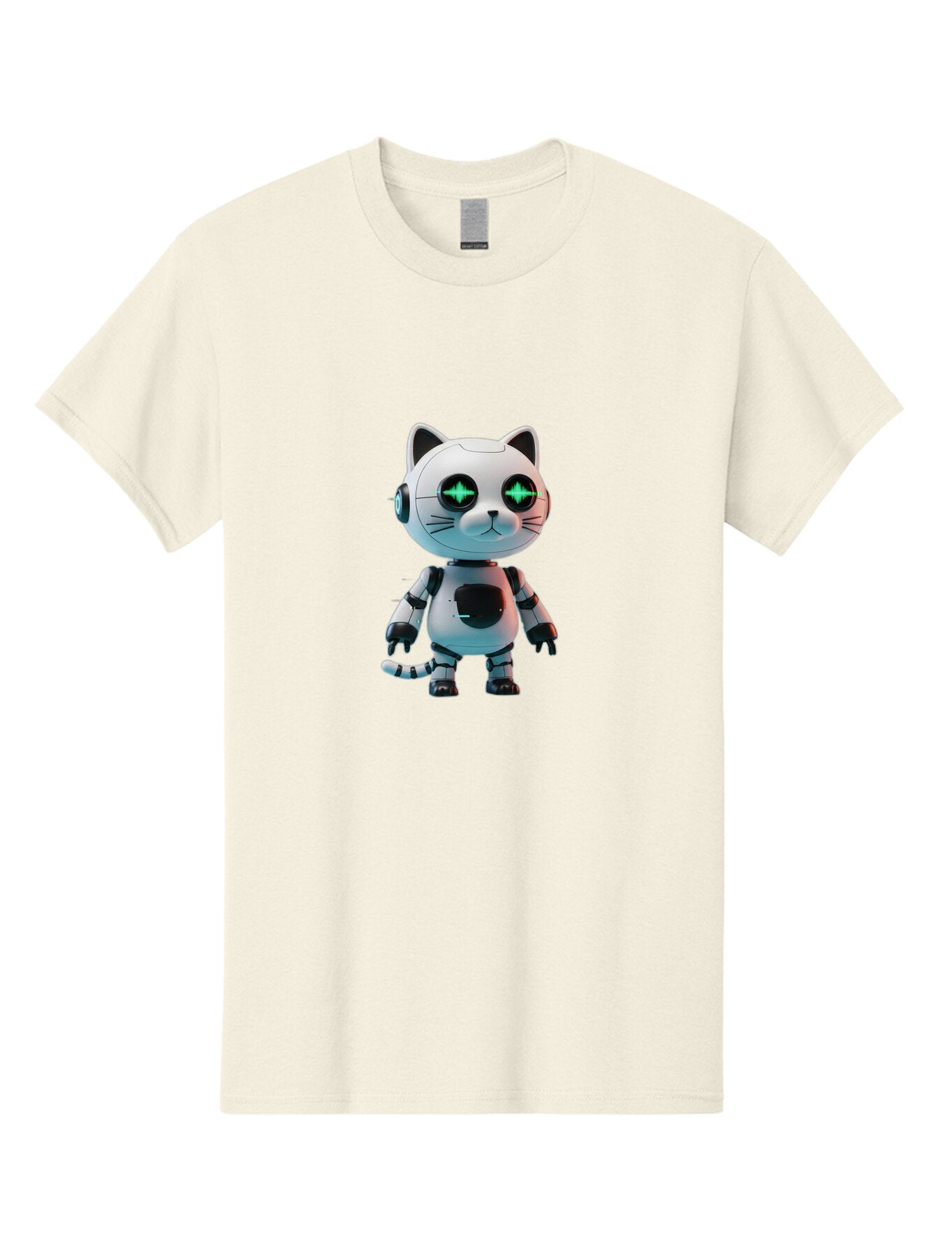 Robot-Cat-4 Men'S Graphic Tee, 100% Cotton, Comfortable Casual Summer Wear, Machine Washable, Vintage Camera, Old Camera, Antique Camera, Black Camera, Classic Photography, Photography Equipment, Nostalgic Device, Film Camera, Camera Art Ban329 12