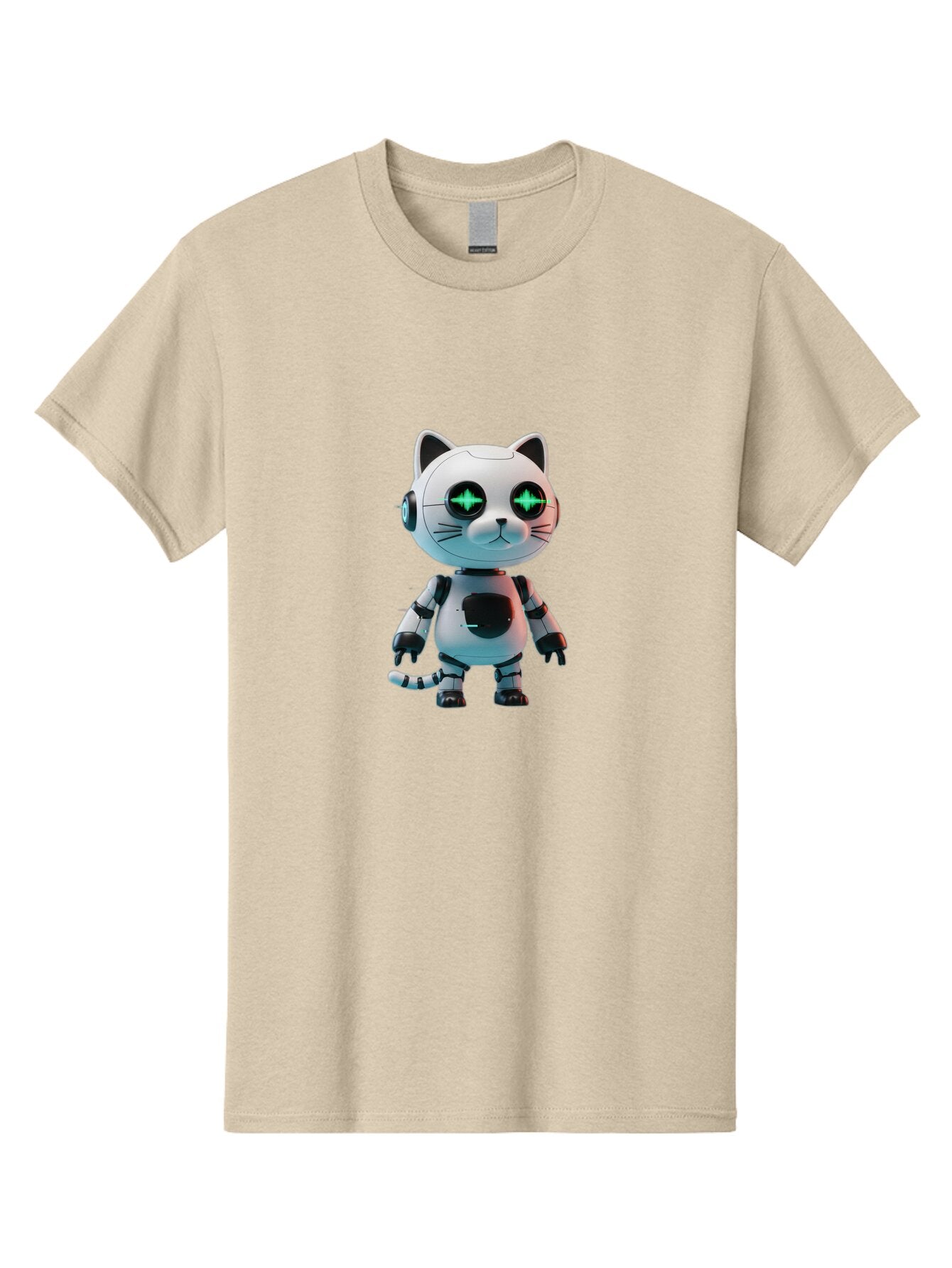 Robot-Cat-4 Men'S Graphic Tee, 100% Cotton, Comfortable Casual Summer Wear, Machine Washable, Vintage Camera, Old Camera, Antique Camera, Black Camera, Classic Photography, Photography Equipment, Nostalgic Device, Film Camera, Camera Art Ban329 10