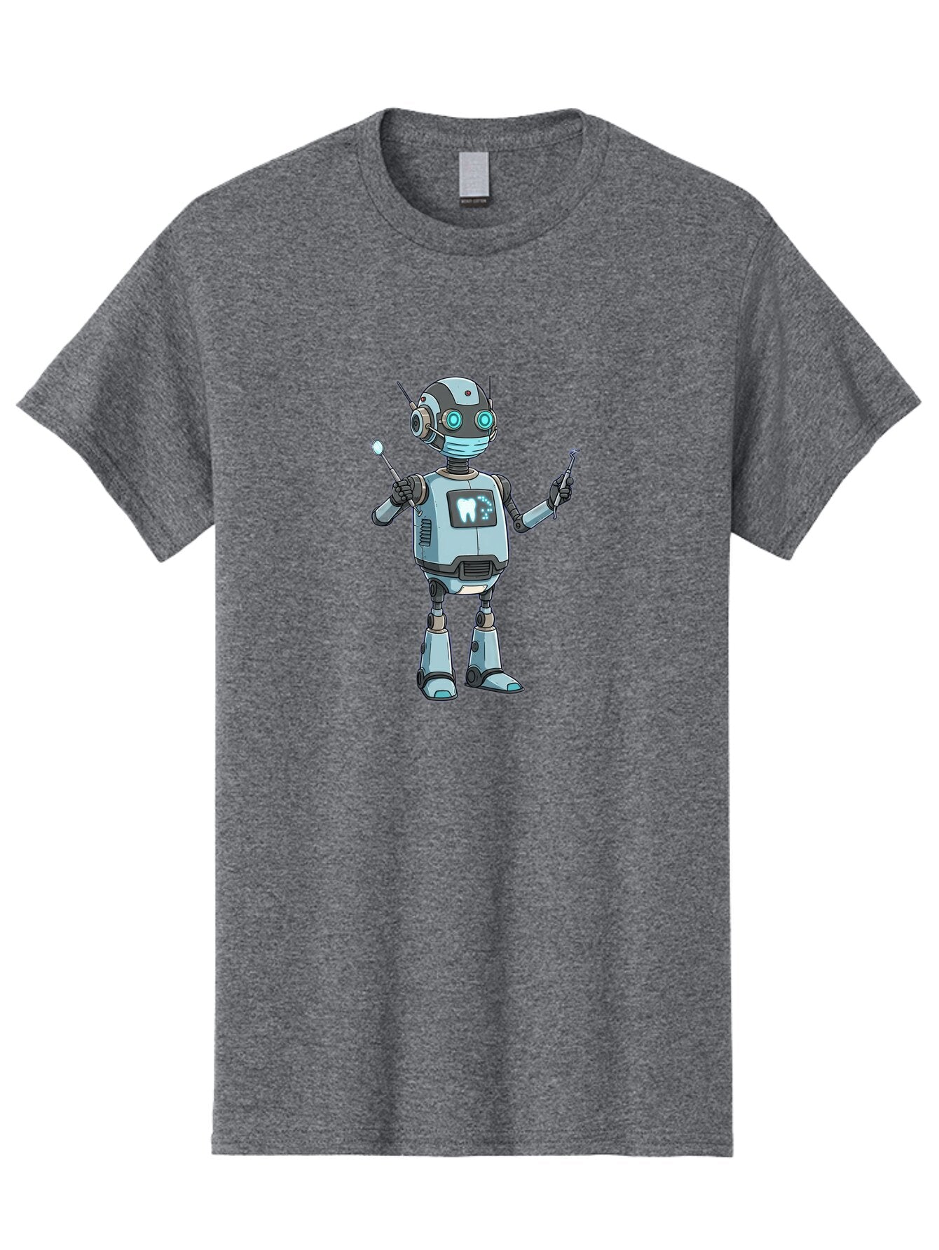 Robot-Dentist-1 Men'S Graphic Tee, 100% Cotton, Comfortable Casual Summer Wear, Machine Washable, Vintage Camera, Old Camera, Antique Camera, Black Camera, Classic Photography, Photography Equipment, Nostalgic Device, Film Camera, Camera Art Ban334 5