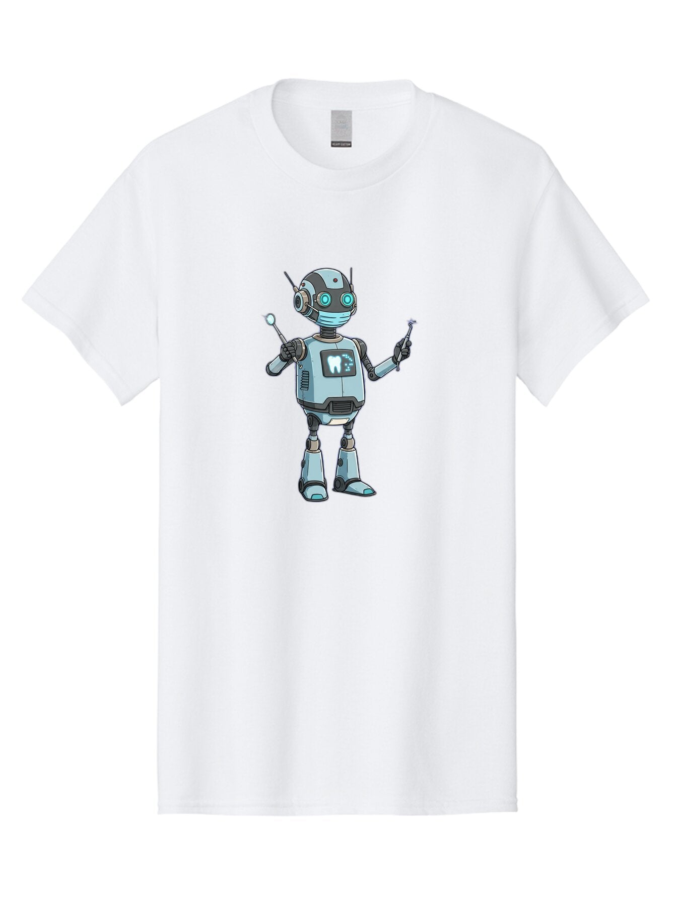 Robot-Dentist-1 Men'S Graphic Tee, 100% Cotton, Comfortable Casual Summer Wear, Machine Washable, Vintage Camera, Old Camera, Antique Camera, Black Camera, Classic Photography, Photography Equipment, Nostalgic Device, Film Camera, Camera Art Ban334 7