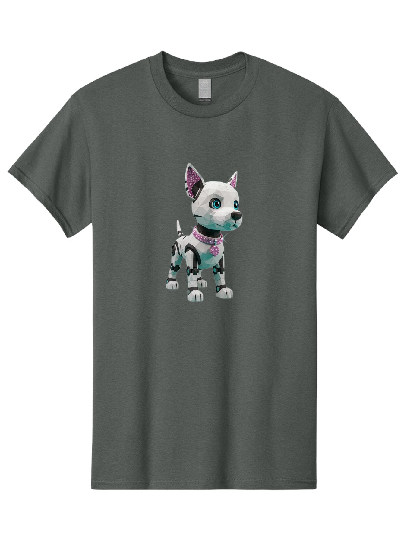 Robot-Dog-2 Men'S Graphic Tee, 100% Cotton, Comfortable Casual Summer Wear, Machine Washable, Vintage Camera, Old Camera, Antique Camera, Black Camera, Classic Photography, Photography Equipment, Nostalgic Device, Film Camera, Camera Art Ban337 11