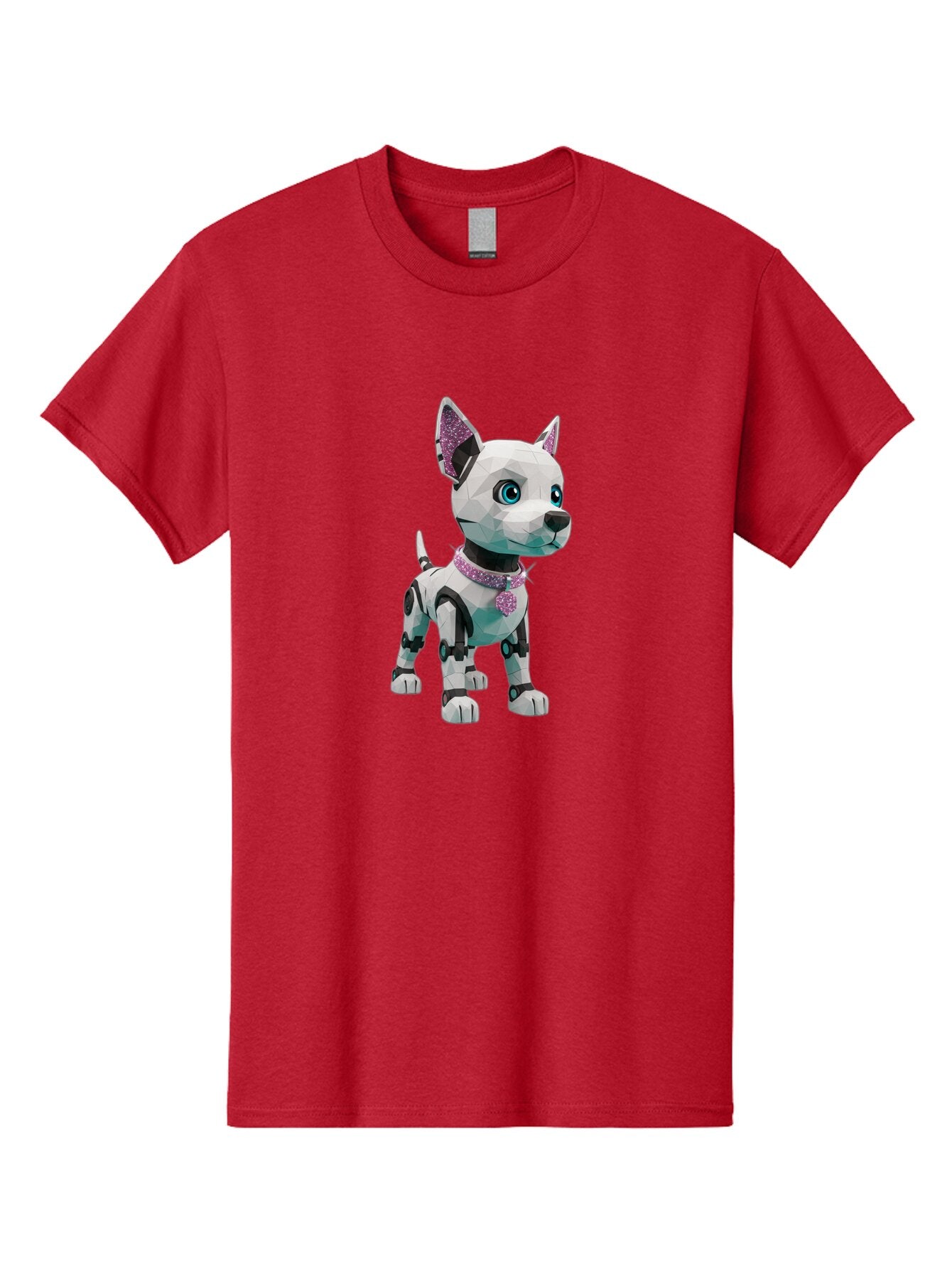 Robot-Dog-2 Men'S Graphic Tee, 100% Cotton, Comfortable Casual Summer Wear, Machine Washable, Vintage Camera, Old Camera, Antique Camera, Black Camera, Classic Photography, Photography Equipment, Nostalgic Device, Film Camera, Camera Art Ban337