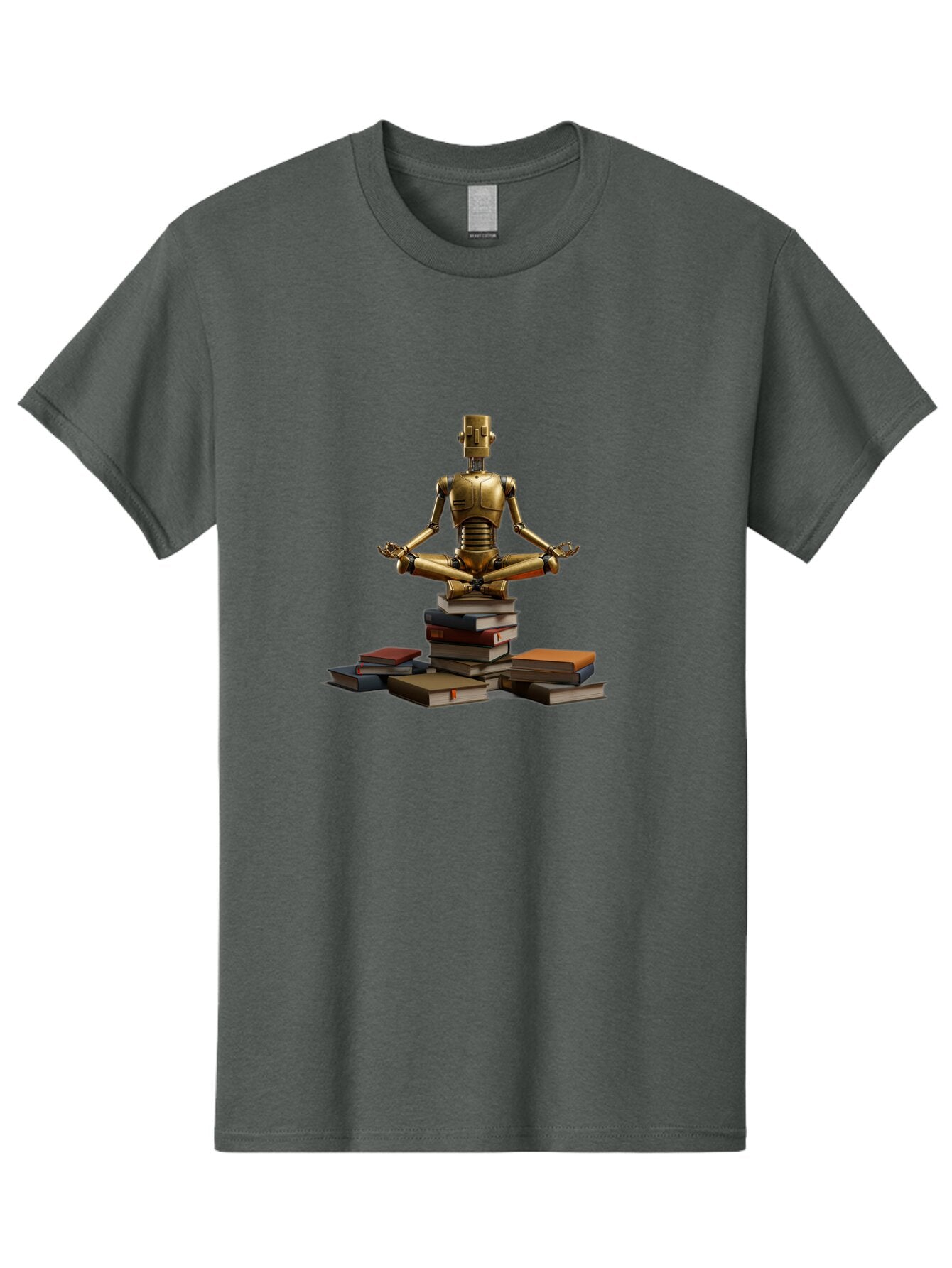 Robot-In-Meditation-Pose Men'S Graphic Tee, 100% Cotton, Comfortable Casual Summer Wear, Machine Washable, Vintage Camera, Old Camera, Antique Camera, Black Camera, Classic Photography, Photography Equipment, Nostalgic Device, Film Camera, Ban342