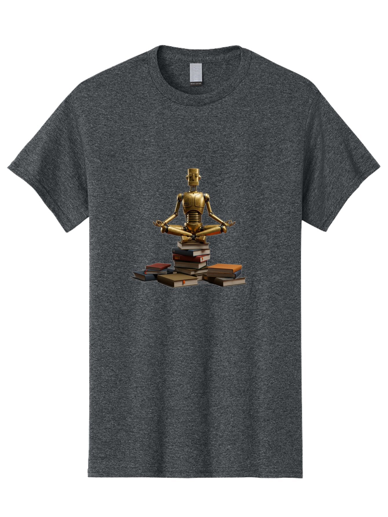 Robot-In-Meditation-Pose Men'S Graphic Tee, 100% Cotton, Comfortable Casual Summer Wear, Machine Washable, Vintage Camera, Old Camera, Antique Camera, Black Camera, Classic Photography, Photography Equipment, Nostalgic Device, Film Camera, Ban342 3