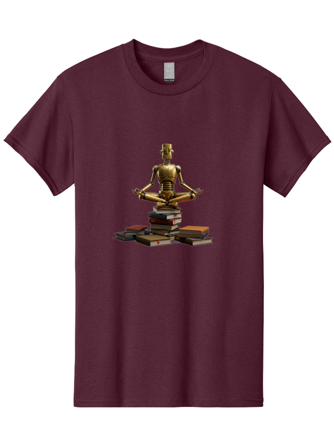Robot-In-Meditation-Pose Men'S Graphic Tee, 100% Cotton, Comfortable Casual Summer Wear, Machine Washable, Vintage Camera, Old Camera, Antique Camera, Black Camera, Classic Photography, Photography Equipment, Nostalgic Device, Film Camera, Ban342