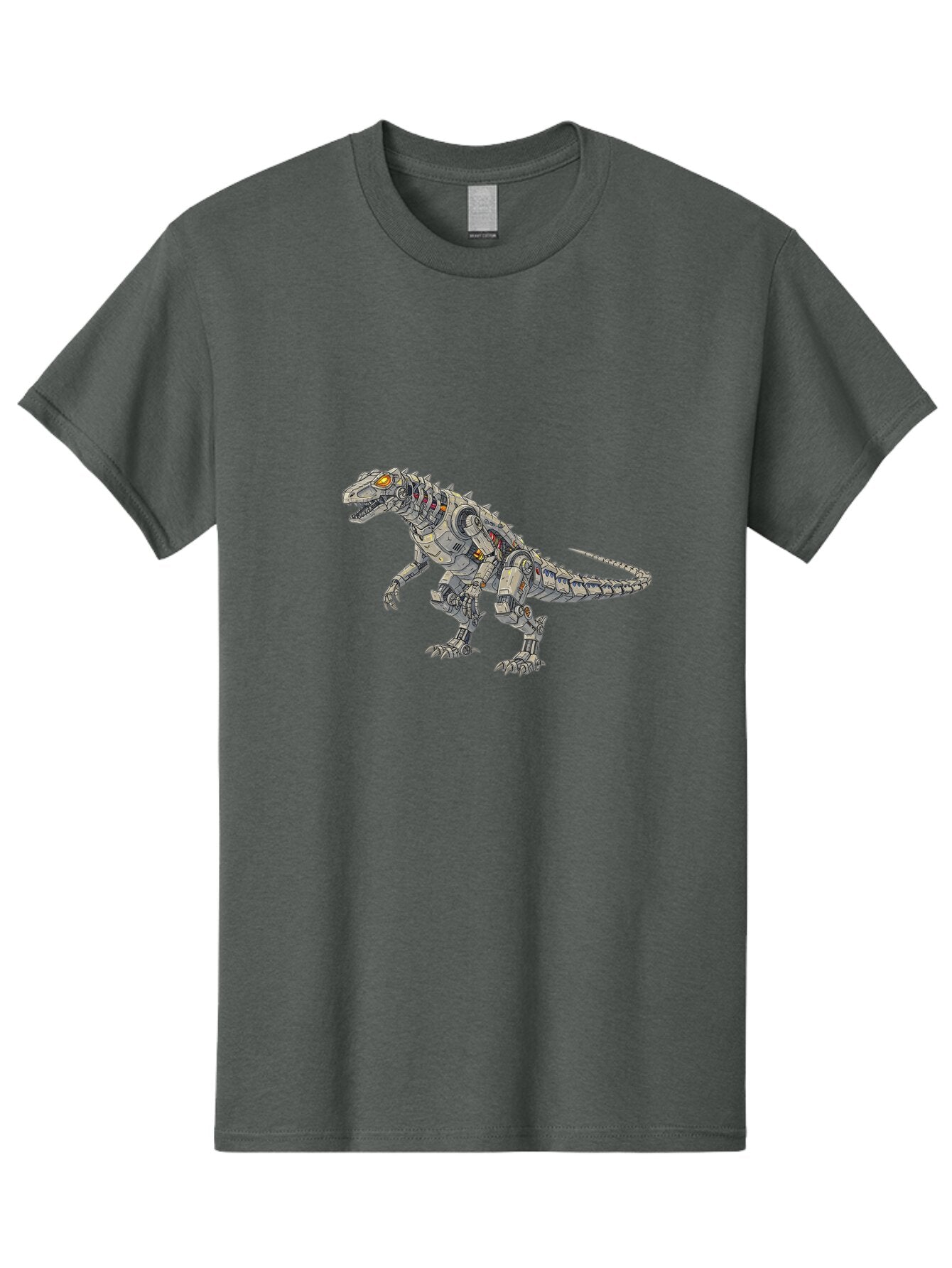 Robot-T-Rex Men'S Graphic Tee, 100% Cotton, Comfortable Casual Summer Wear, Machine Washable, Vintage Camera, Old Camera, Antique Camera, Black Camera, Classic Photography, Photography Equipment, Nostalgic Device, Film Camera, Camera Art Ban348 4