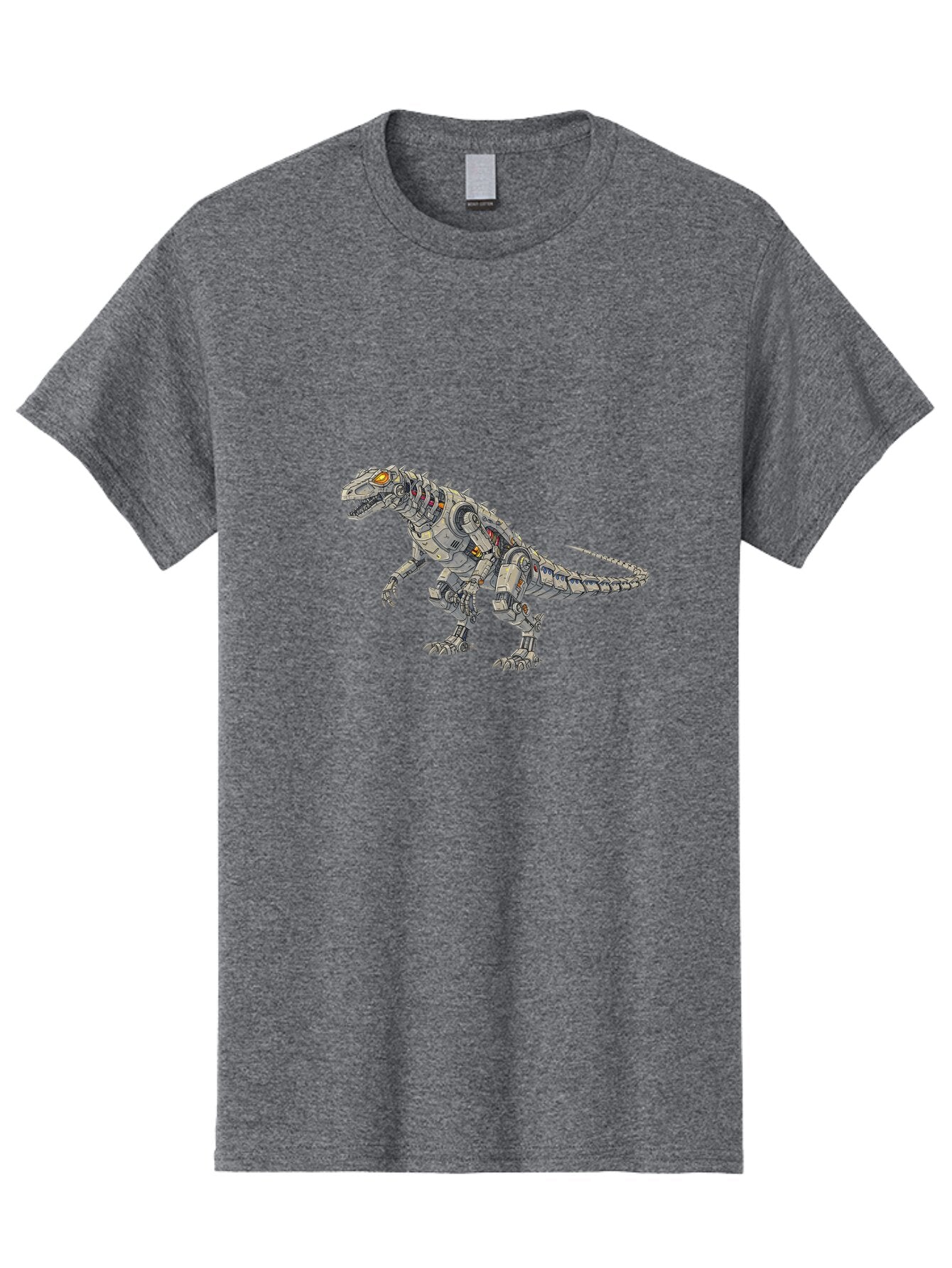 Robot-T-Rex Men'S Graphic Tee, 100% Cotton, Comfortable Casual Summer Wear, Machine Washable, Vintage Camera, Old Camera, Antique Camera, Black Camera, Classic Photography, Photography Equipment, Nostalgic Device, Film Camera, Camera Art Ban348 8