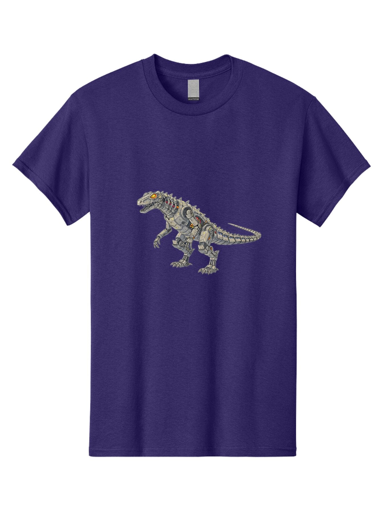 Robot-T-Rex Men'S Graphic Tee, 100% Cotton, Comfortable Casual Summer Wear, Machine Washable, Vintage Camera, Old Camera, Antique Camera, Black Camera, Classic Photography, Photography Equipment, Nostalgic Device, Film Camera, Camera Art Ban348