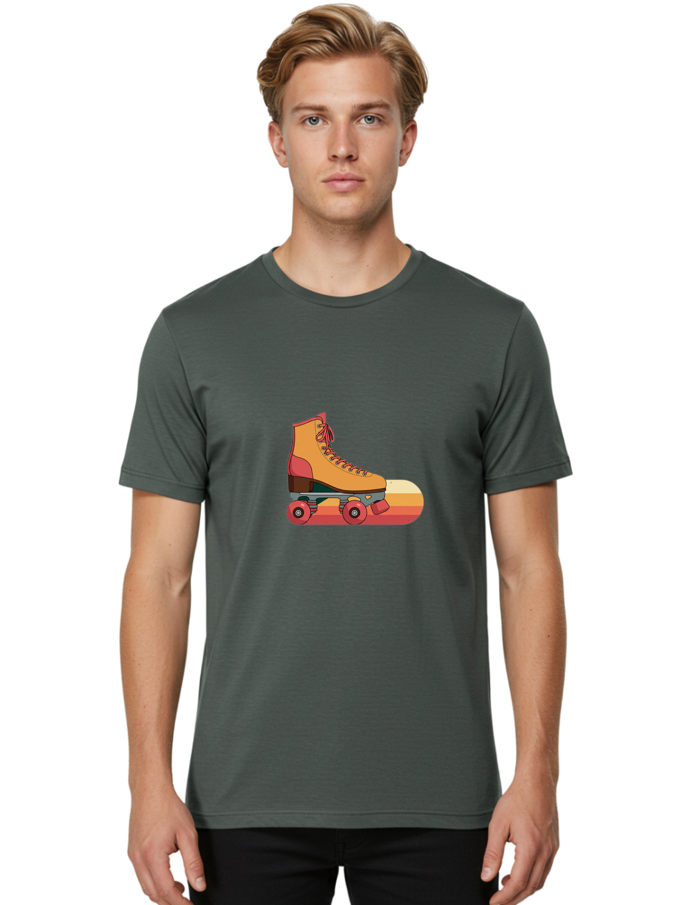 Roller-Skate Men'S Graphic Tee, 100% Cotton, Comfortable Casual Summer Wear, Machine Washable, Vintage Camera, Old Camera, Antique Camera, Black Camera, Classic Photography, Photography Equipment, Nostalgic Device, Film Camera, Camera Art Ban358 17