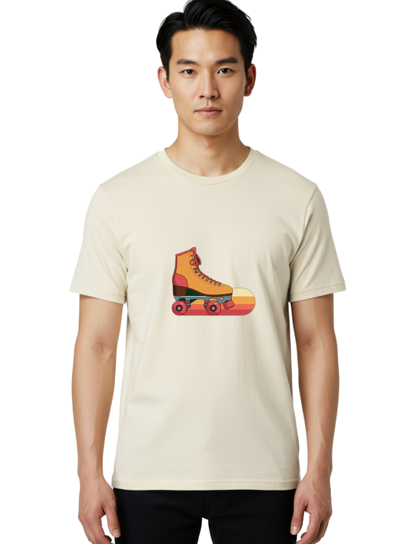 Roller-Skate Men'S Graphic Tee, 100% Cotton, Comfortable Casual Summer Wear, Machine Washable, Vintage Camera, Old Camera, Antique Camera, Black Camera, Classic Photography, Photography Equipment, Nostalgic Device, Film Camera, Camera Art Ban358 29