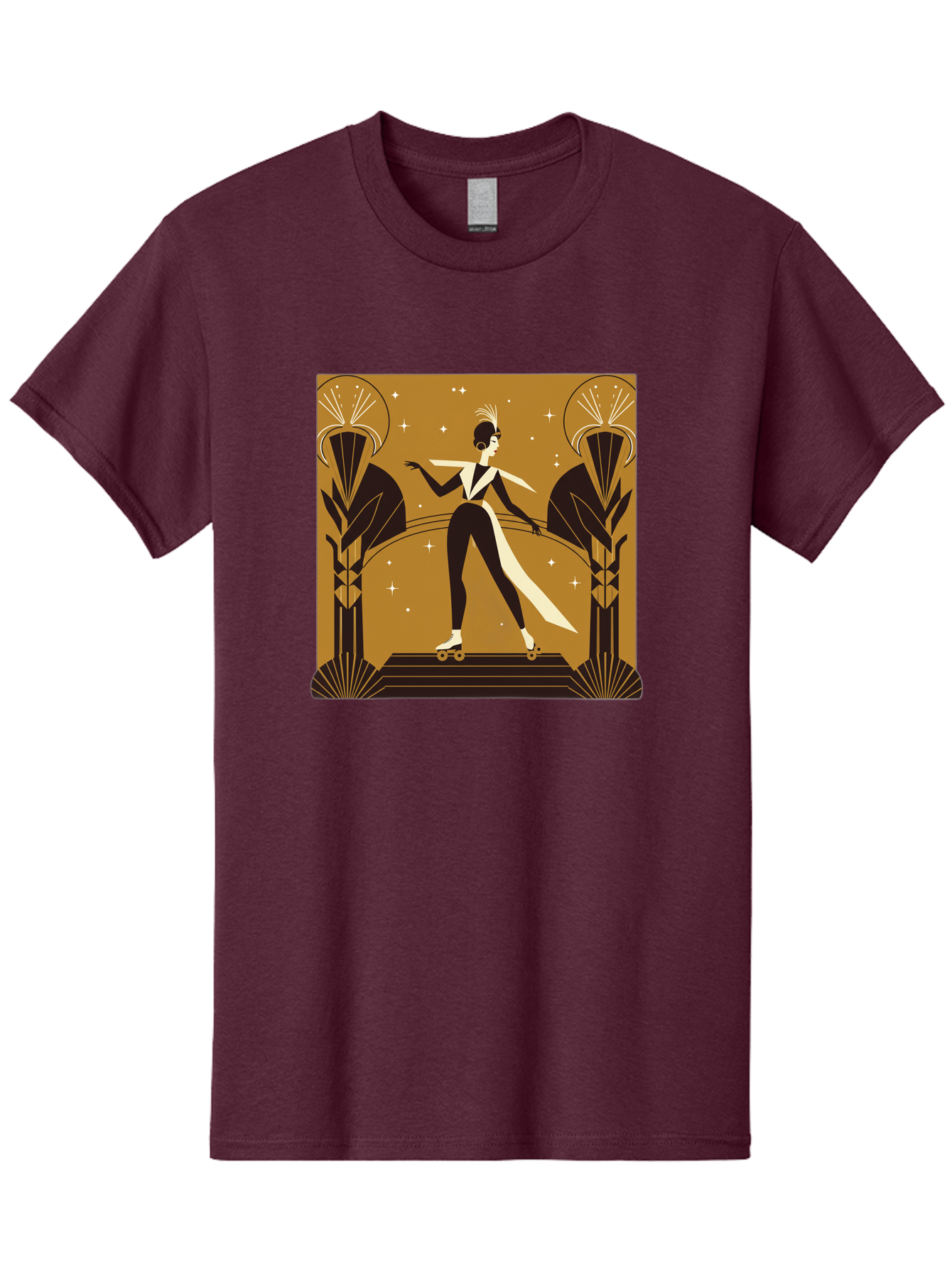 Roller-Skater-Art-Deco-Style Men'S Graphic Tee, 100% Cotton, Comfortable Casual Summer Wear, Machine Washable, Vintage Camera, Old Camera, Antique Camera, Black Camera, Classic Photography, Photography Equipment, Nostalgic Device, Film Camera, Ban359