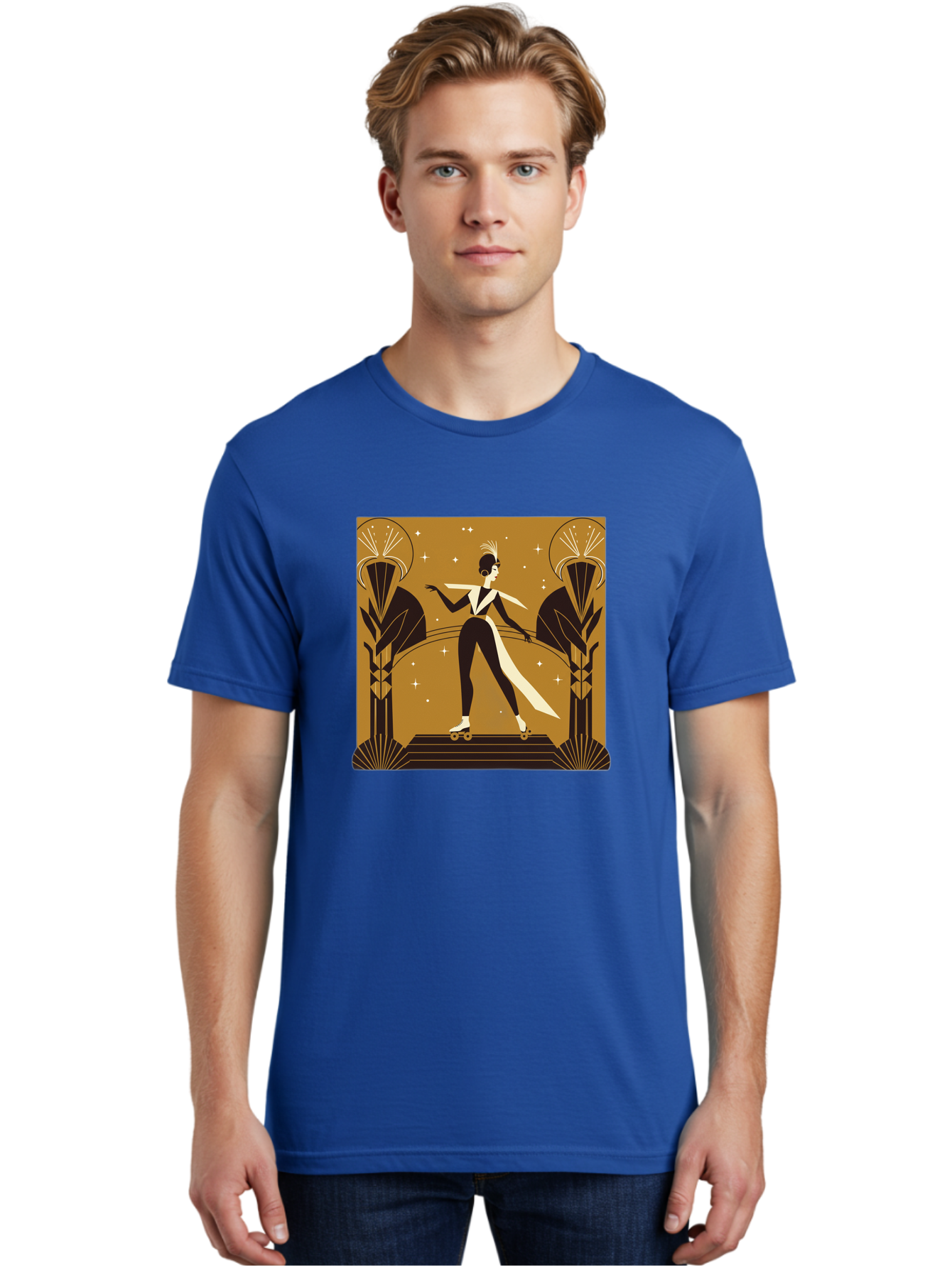 Roller-Skater-Art-Deco-Style Men'S Graphic Tee, 100% Cotton, Comfortable Casual Summer Wear, Machine Washable, Vintage Camera, Old Camera, Antique Camera, Black Camera, Classic Photography, Photography Equipment, Nostalgic Device, Film Camera, Ban359 27