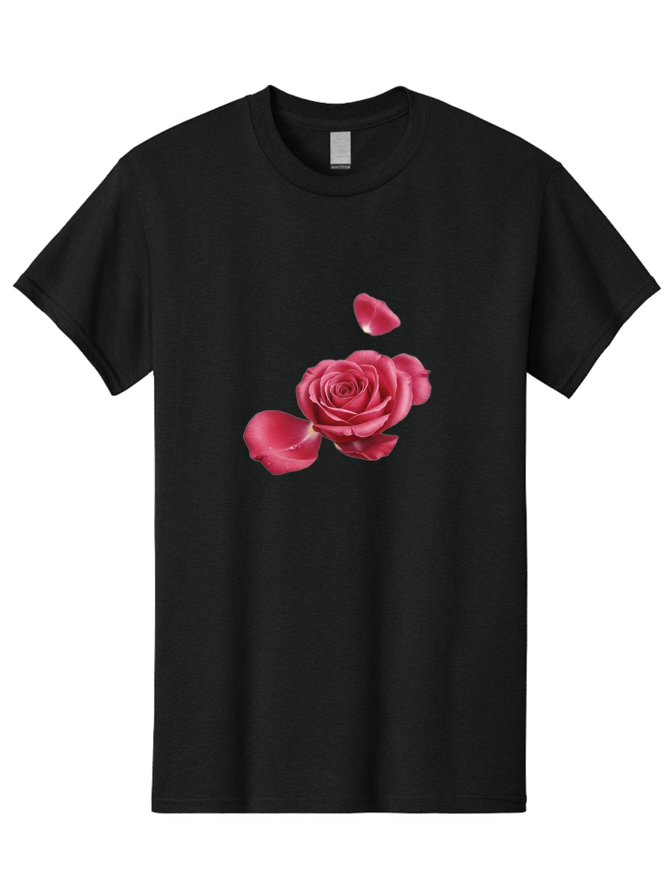 Rose-With-Falling-Petals Men'S Graphic Tee, 100% Cotton, Comfortable Casual Summer Wear, Machine Washable, Vintage Camera, Old Camera, Antique Camera, Black Camera, Classic Photography, Photography Equipment, Nostalgic Device, Film Camera, Ban363 13