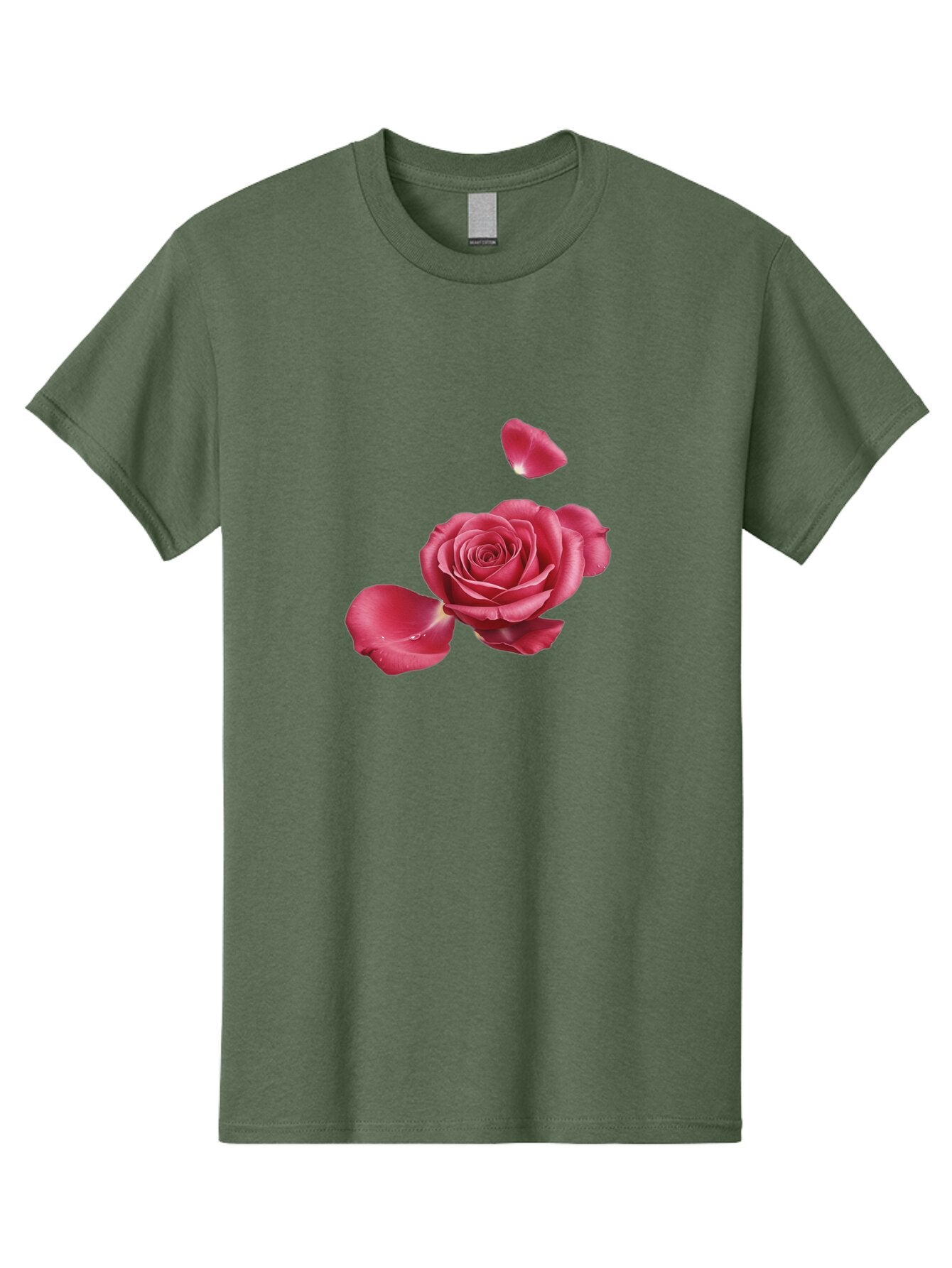 Rose-With-Falling-Petals Men'S Graphic Tee, 100% Cotton, Comfortable Casual Summer Wear, Machine Washable, Vintage Camera, Old Camera, Antique Camera, Black Camera, Classic Photography, Photography Equipment, Nostalgic Device, Film Camera, Ban363 14