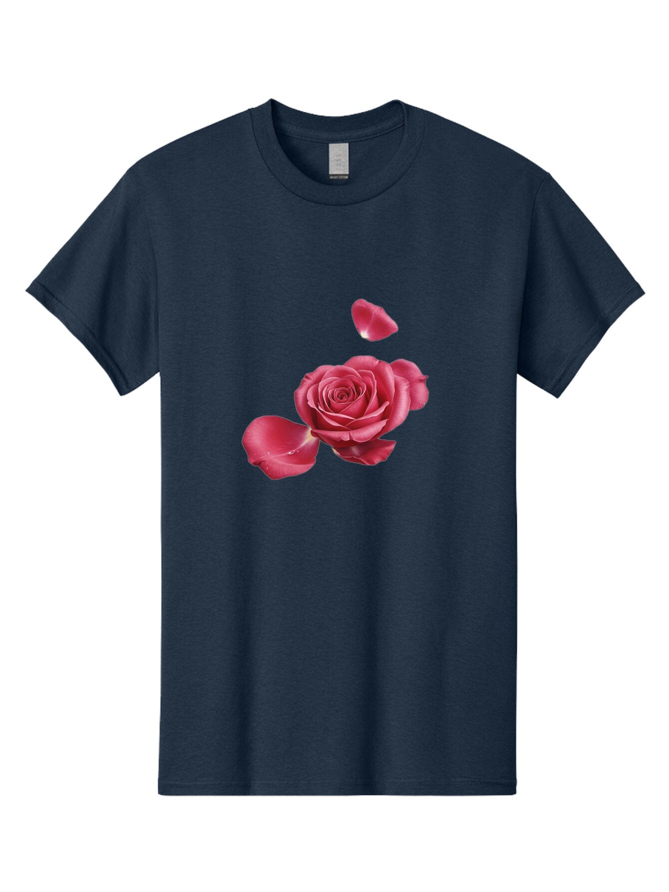 Rose-With-Falling-Petals Men'S Graphic Tee, 100% Cotton, Comfortable Casual Summer Wear, Machine Washable, Vintage Camera, Old Camera, Antique Camera, Black Camera, Classic Photography, Photography Equipment, Nostalgic Device, Film Camera, Ban363 7