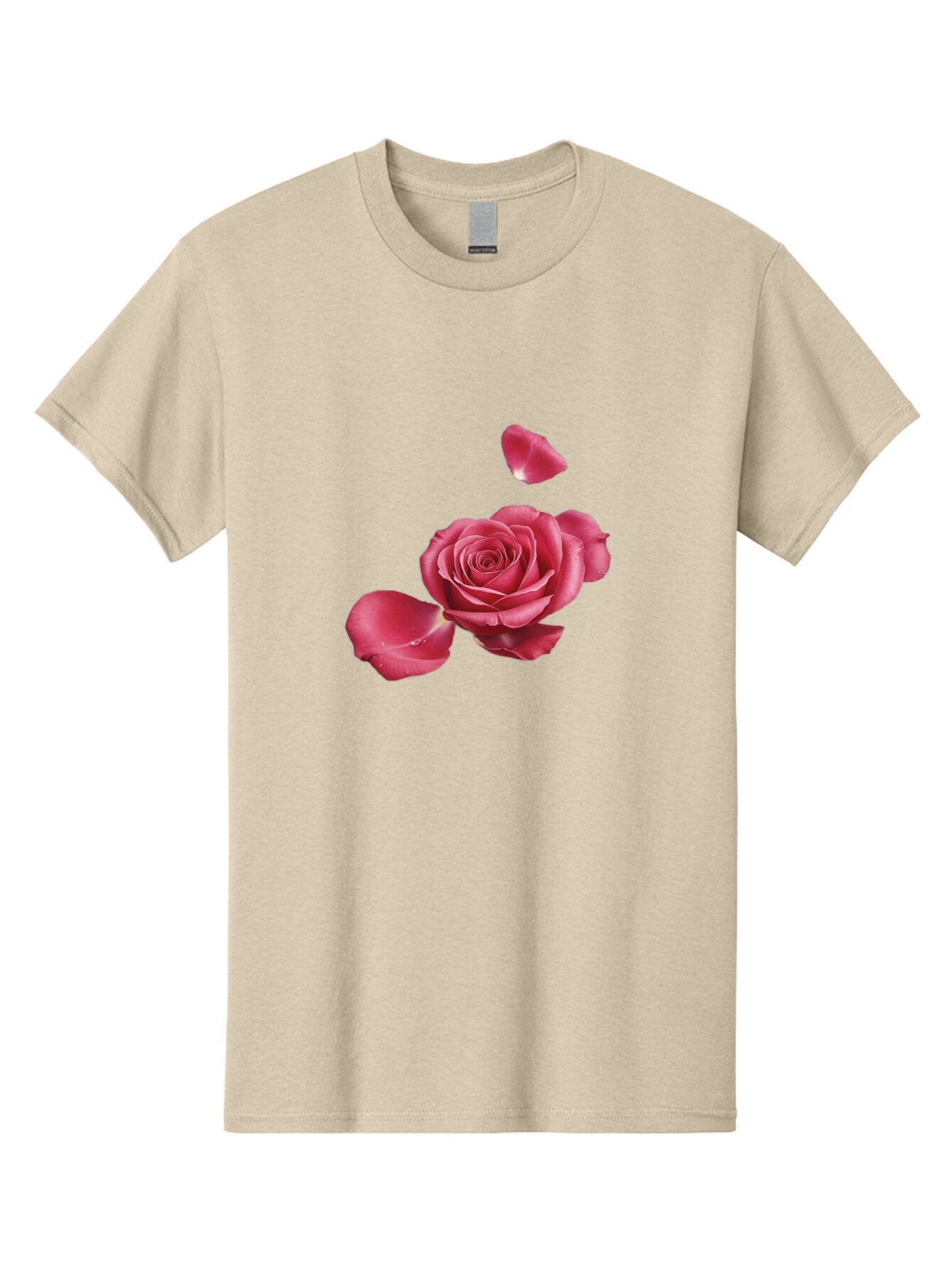 Rose-With-Falling-Petals Men'S Graphic Tee, 100% Cotton, Comfortable Casual Summer Wear, Machine Washable, Vintage Camera, Old Camera, Antique Camera, Black Camera, Classic Photography, Photography Equipment, Nostalgic Device, Film Camera, Ban363 6