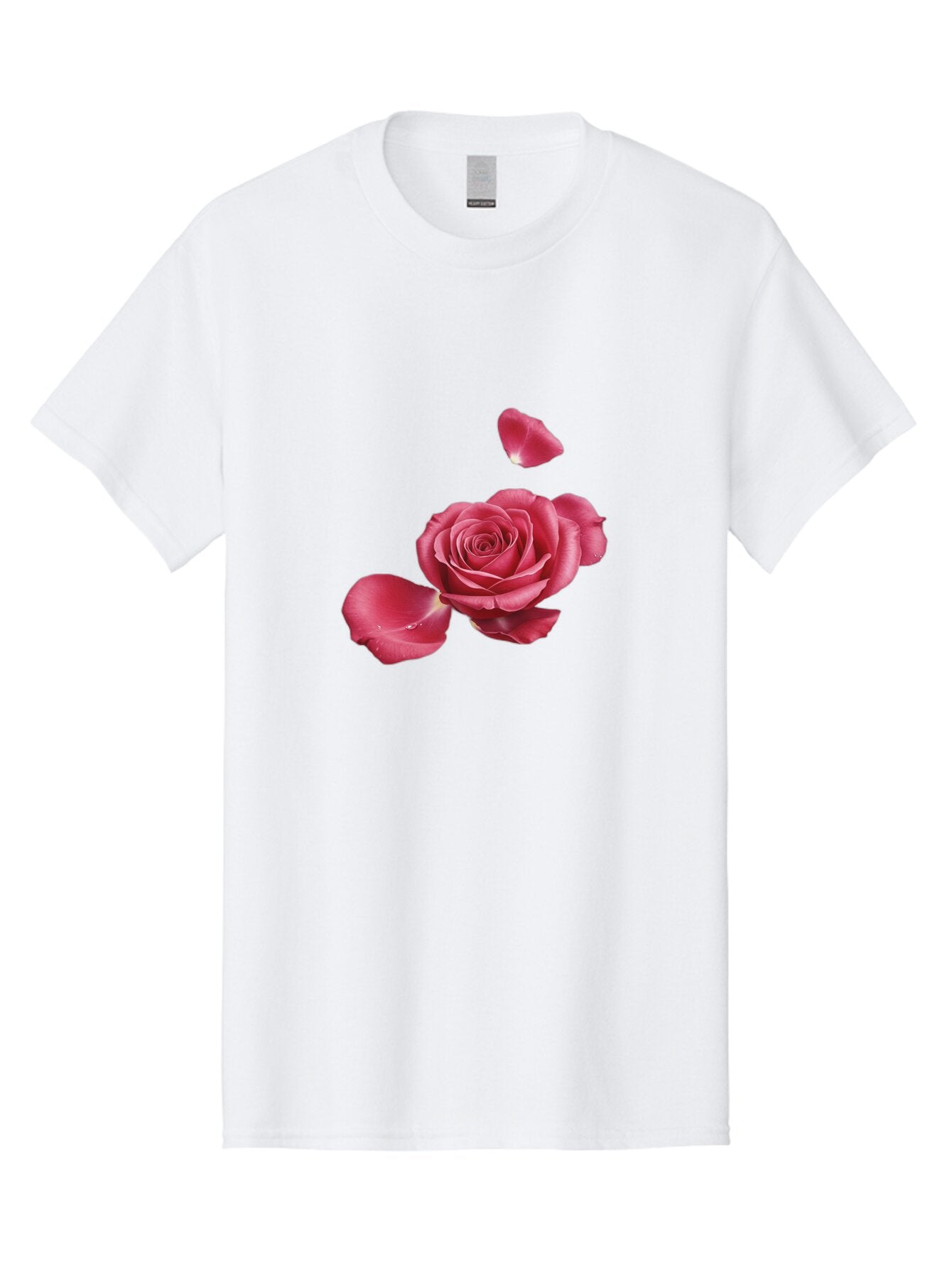 Rose-With-Falling-Petals Men'S Graphic Tee, 100% Cotton, Comfortable Casual Summer Wear, Machine Washable, Vintage Camera, Old Camera, Antique Camera, Black Camera, Classic Photography, Photography Equipment, Nostalgic Device, Film Camera, Ban363 4