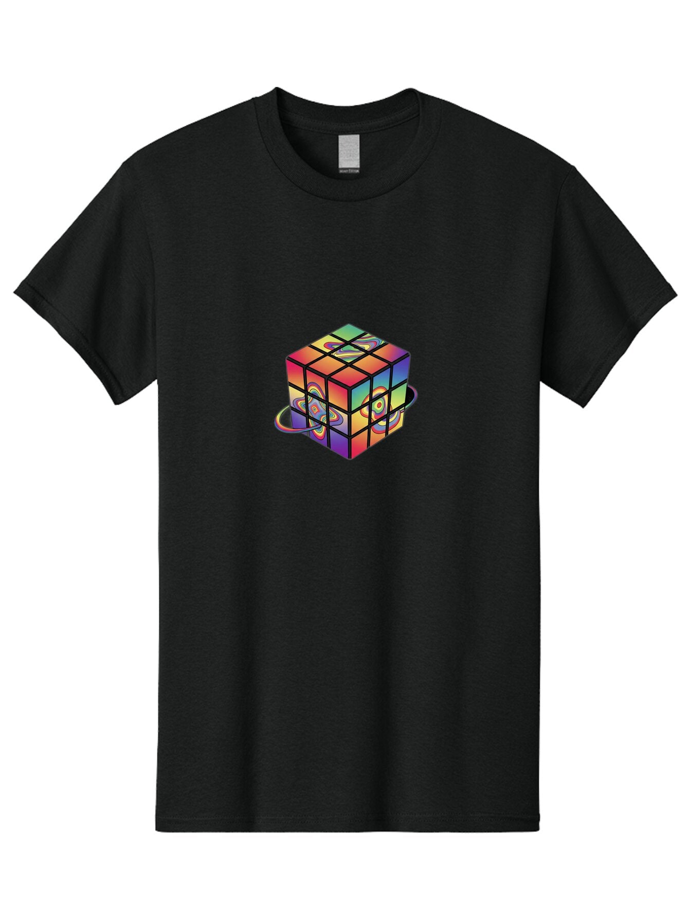 Rubik-S-Cube-2 Men'S Graphic Tee, 100% Cotton, Comfortable Casual Summer Wear, Machine Washable, Vintage Camera, Old Camera, Antique Camera, Black Camera, Classic Photography, Photography Equipment, Nostalgic Device, Film Camera, Camera Art Ban367 8