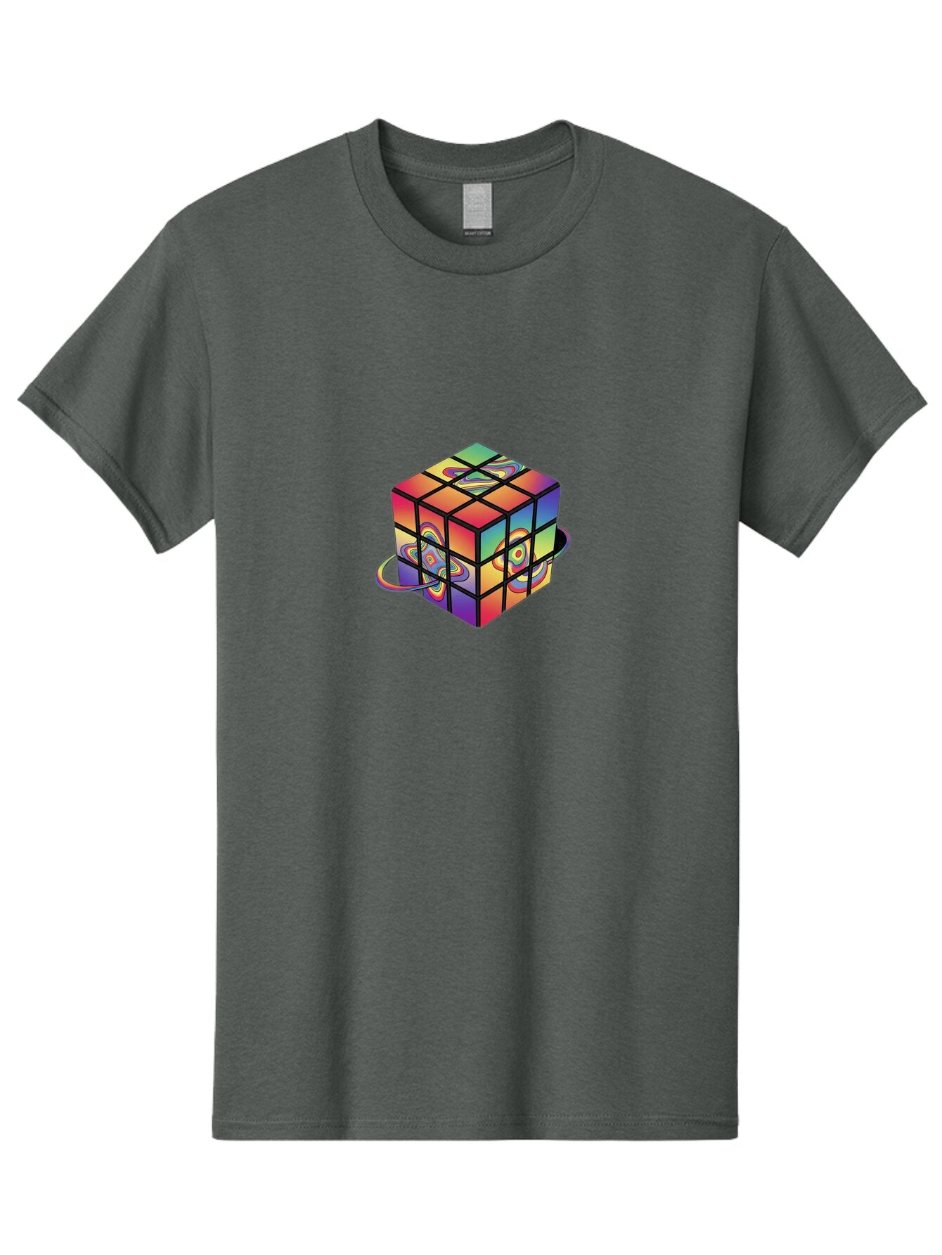 Rubik-S-Cube-2 Men'S Graphic Tee, 100% Cotton, Comfortable Casual Summer Wear, Machine Washable, Vintage Camera, Old Camera, Antique Camera, Black Camera, Classic Photography, Photography Equipment, Nostalgic Device, Film Camera, Camera Art Ban367 6