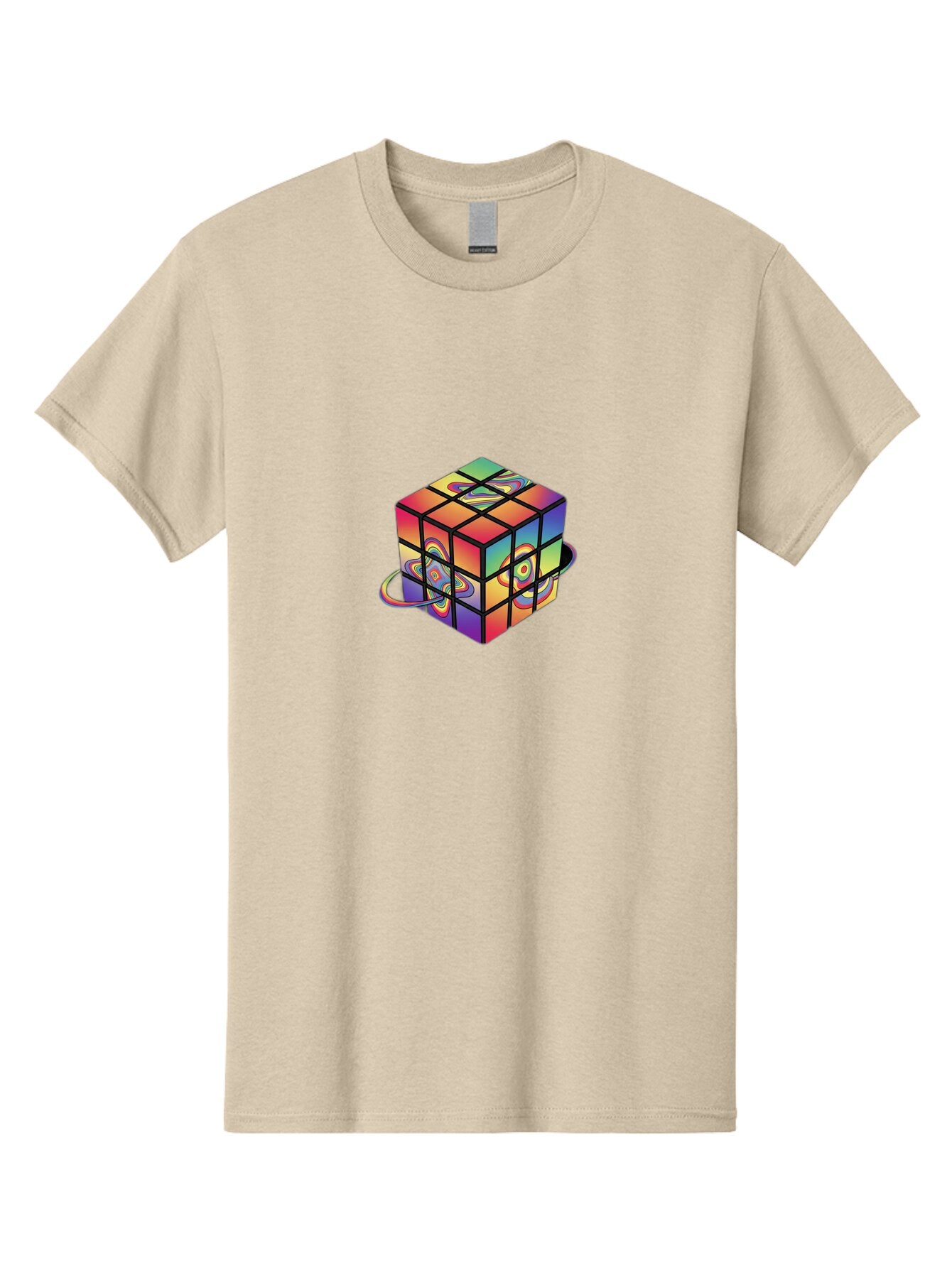 Rubik-S-Cube-2 Men'S Graphic Tee, 100% Cotton, Comfortable Casual Summer Wear, Machine Washable, Vintage Camera, Old Camera, Antique Camera, Black Camera, Classic Photography, Photography Equipment, Nostalgic Device, Film Camera, Camera Art Ban367 4