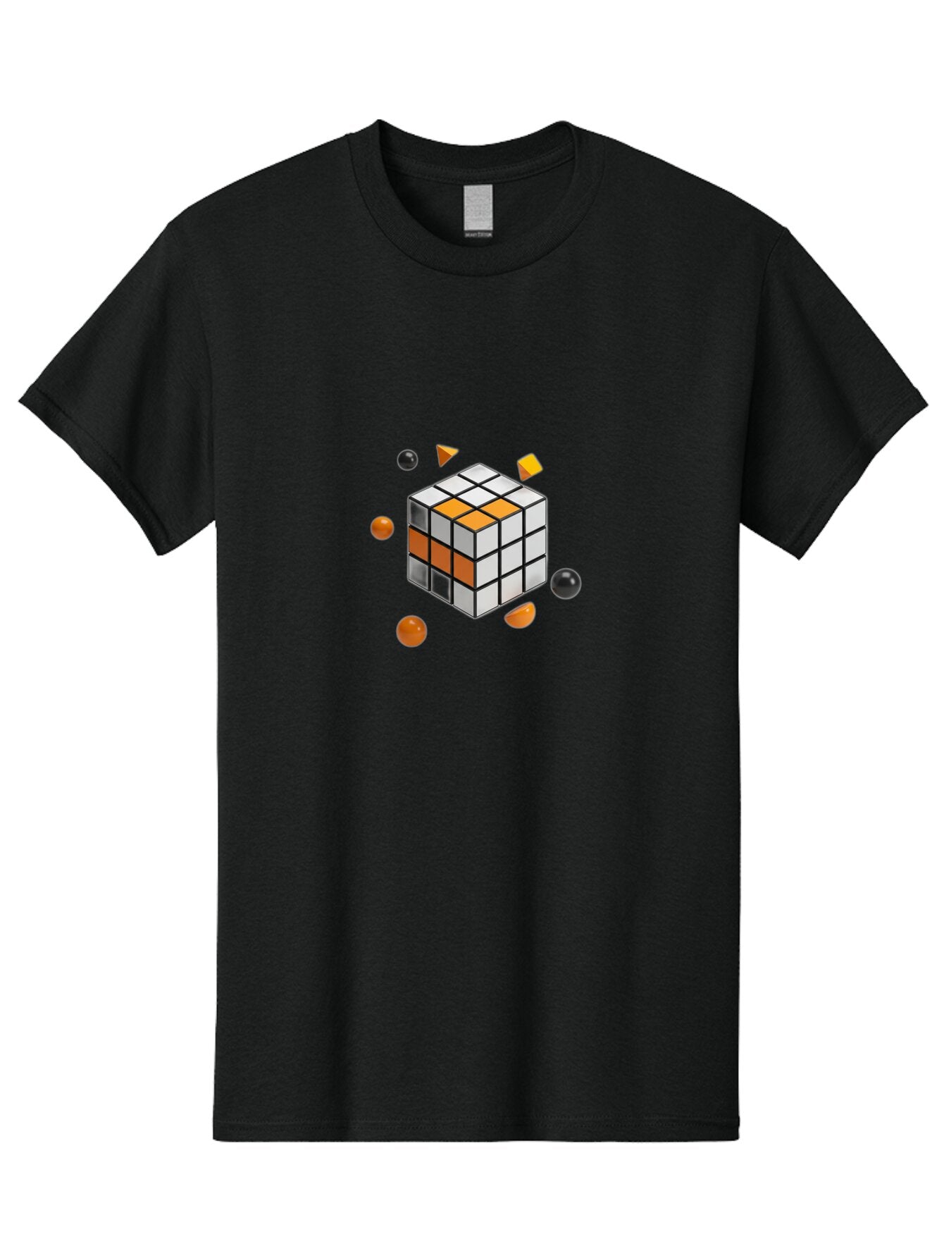 Rubik-S-Cube-4 Men'S Graphic Tee, 100% Cotton, Comfortable Casual Summer Wear, Machine Washable, Vintage Camera, Old Camera, Antique Camera, Black Camera, Classic Photography, Photography Equipment, Nostalgic Device, Film Camera, Camera Art Ban369 14