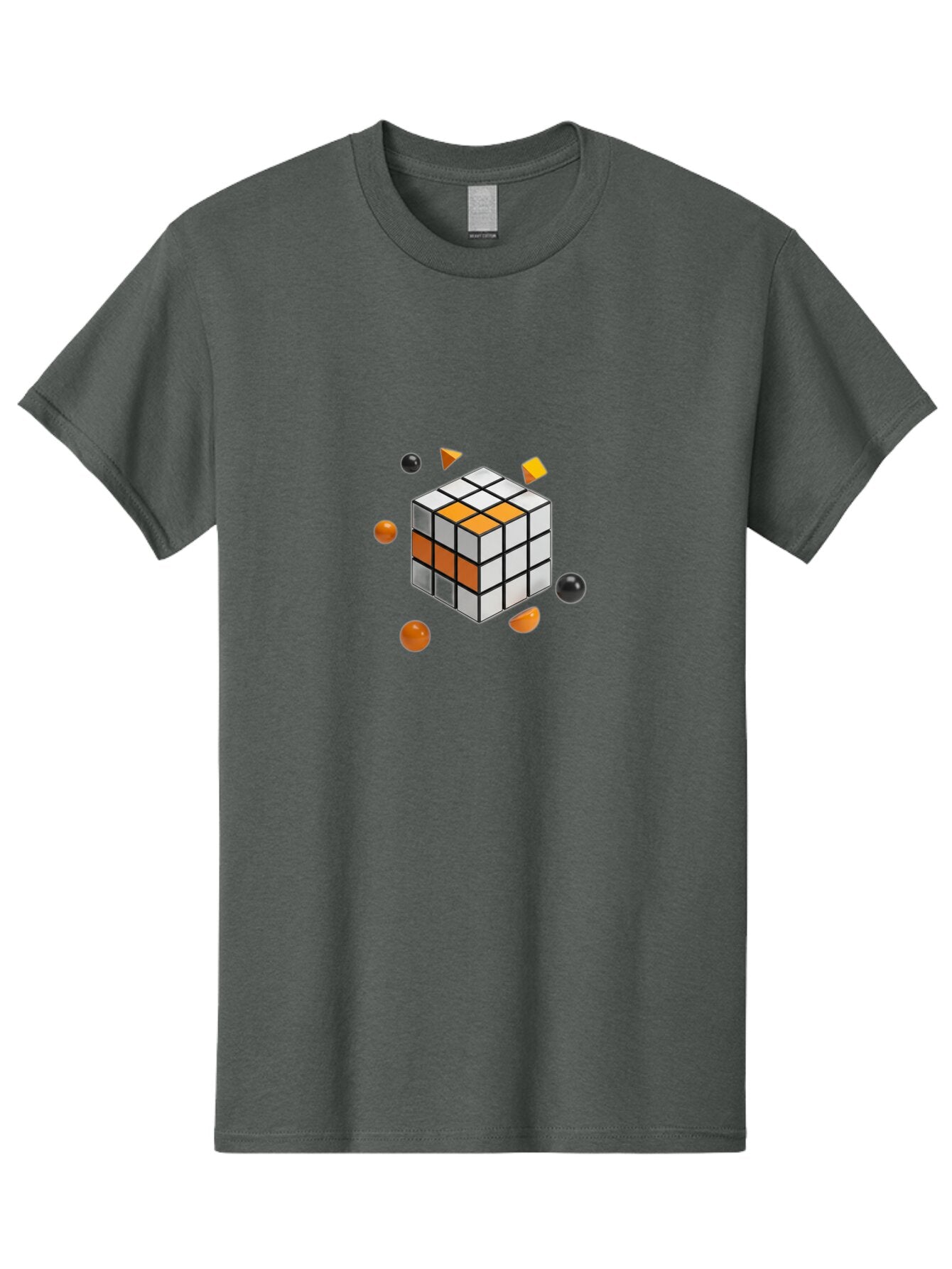 Rubik-S-Cube-4 Men'S Graphic Tee, 100% Cotton, Comfortable Casual Summer Wear, Machine Washable, Vintage Camera, Old Camera, Antique Camera, Black Camera, Classic Photography, Photography Equipment, Nostalgic Device, Film Camera, Camera Art Ban369 7