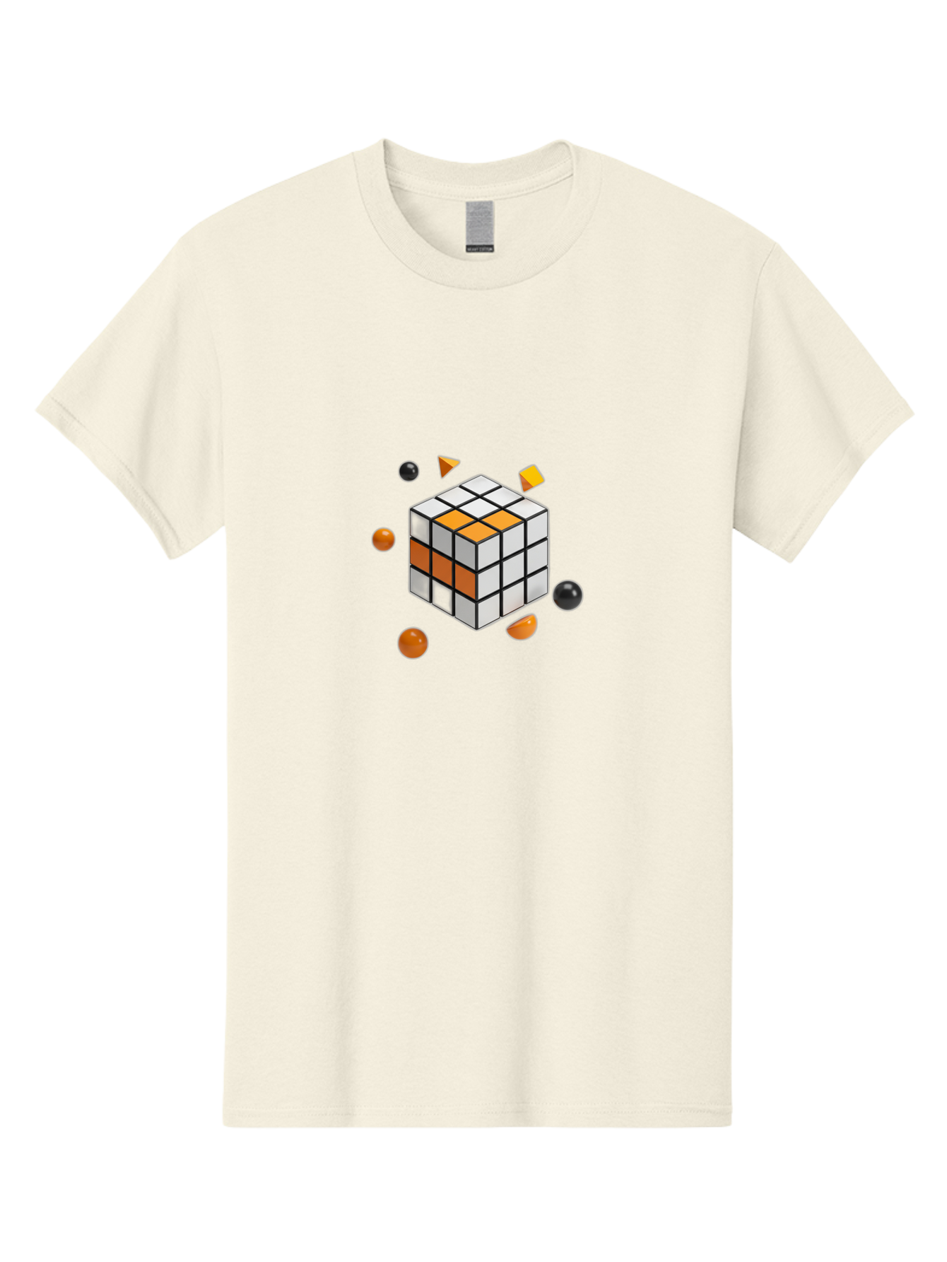 Rubik-S-Cube-4 Men'S Graphic Tee, 100% Cotton, Comfortable Casual Summer Wear, Machine Washable, Vintage Camera, Old Camera, Antique Camera, Black Camera, Classic Photography, Photography Equipment, Nostalgic Device, Film Camera, Camera Art Ban369