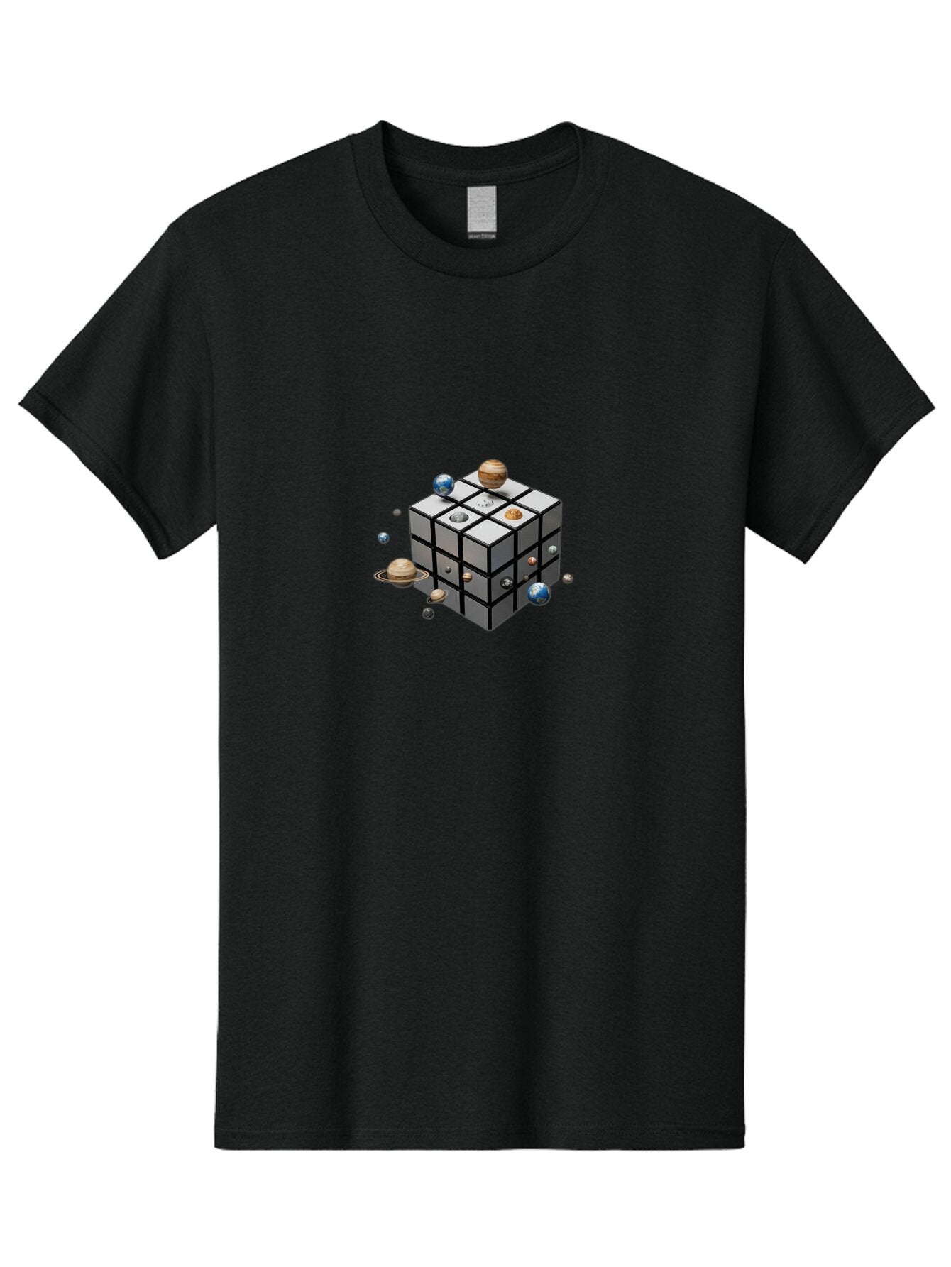 Rubik-S-Cube-7 Men'S Graphic Tee, 100% Cotton, Comfortable Casual Summer Wear, Machine Washable, Vintage Camera, Old Camera, Antique Camera, Black Camera, Classic Photography, Photography Equipment, Nostalgic Device, Film Camera, Camera Art Ban372 3