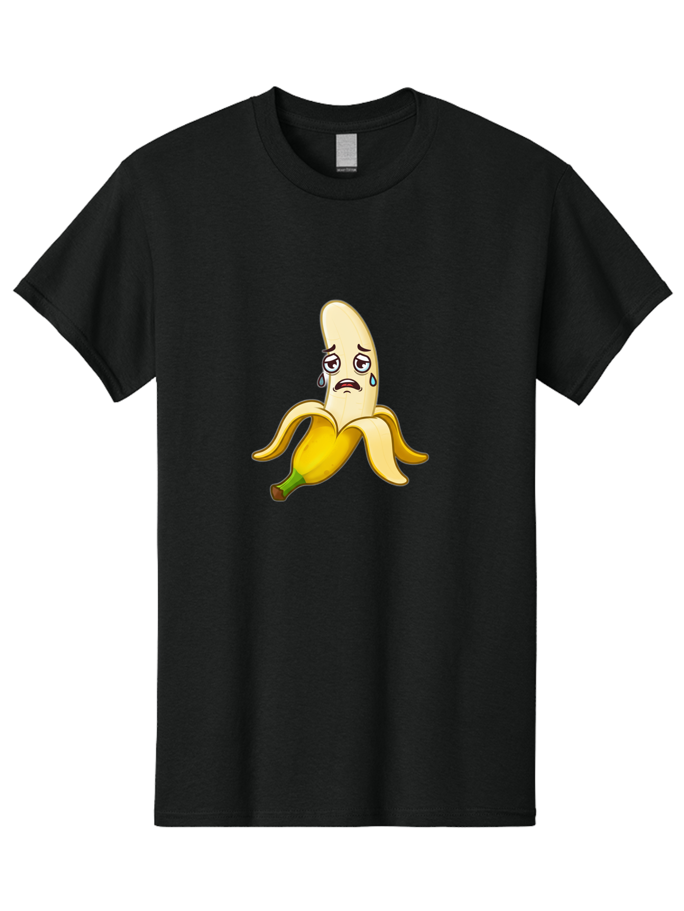 Sad-Banana-1 Men'S Graphic Tee, 100% Cotton, Comfortable Casual Summer Wear, Machine Washable, Vintage Camera, Old Camera, Antique Camera, Black Camera, Classic Photography, Photography Equipment, Nostalgic Device, Film Camera, Camera Art Ban389