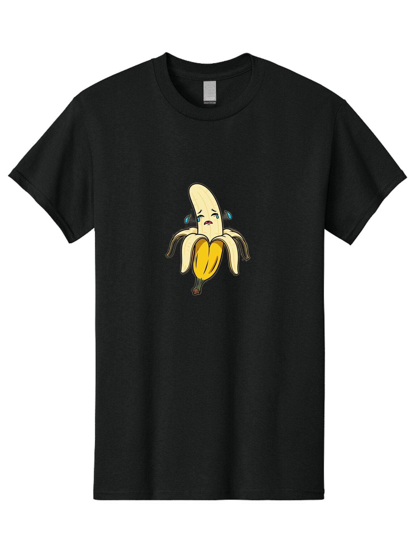 Sad-Banana-2 Men'S Graphic Tee, 100% Cotton, Comfortable Casual Summer Wear, Machine Washable, Vintage Camera, Old Camera, Antique Camera, Black Camera, Classic Photography, Photography Equipment, Nostalgic Device, Film Camera, Camera Art Ban390 13