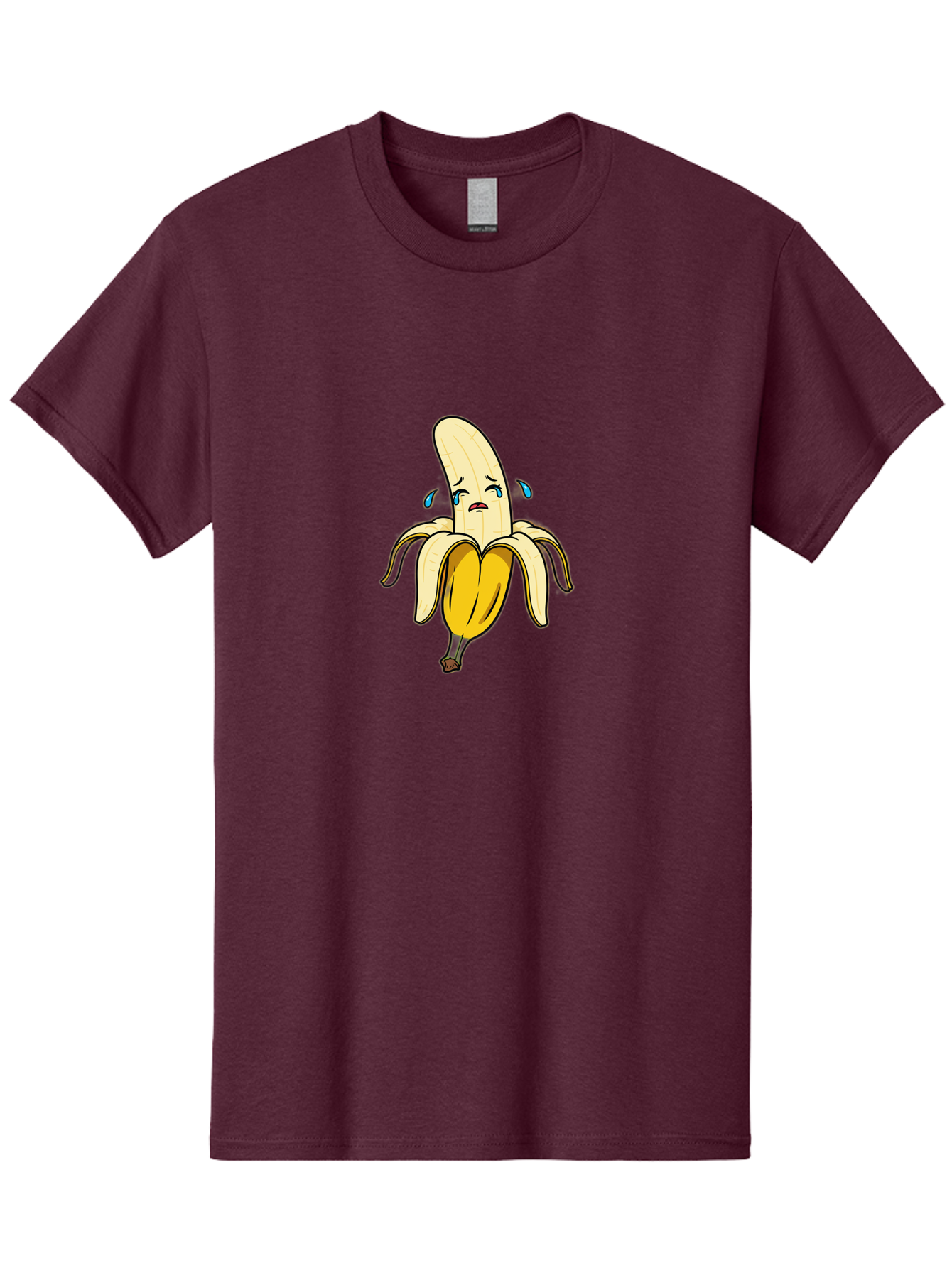Sad-Banana-2 Men'S Graphic Tee, 100% Cotton, Comfortable Casual Summer Wear, Machine Washable, Vintage Camera, Old Camera, Antique Camera, Black Camera, Classic Photography, Photography Equipment, Nostalgic Device, Film Camera, Camera Art Ban390