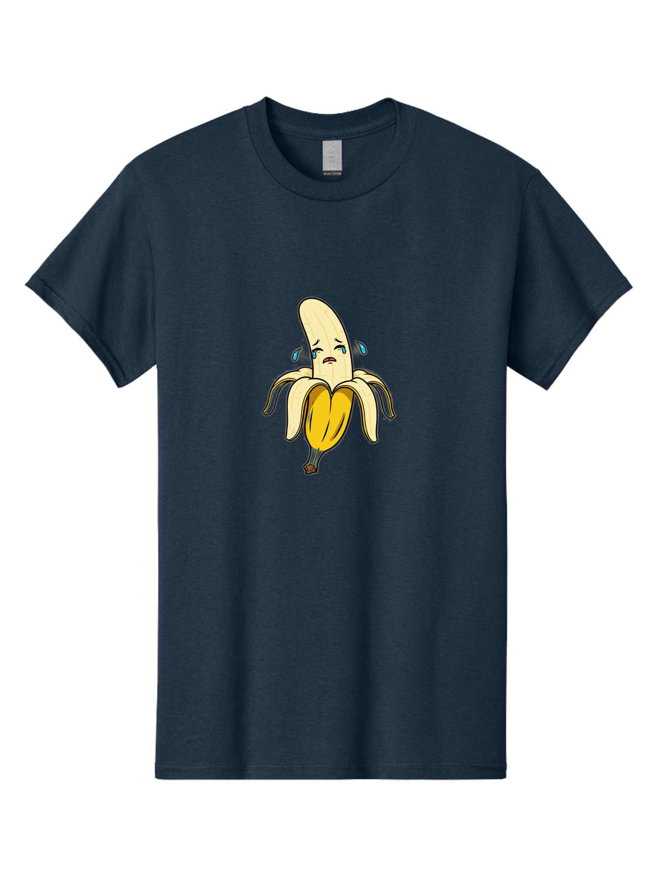 Sad-Banana-2 Men'S Graphic Tee, 100% Cotton, Comfortable Casual Summer Wear, Machine Washable, Vintage Camera, Old Camera, Antique Camera, Black Camera, Classic Photography, Photography Equipment, Nostalgic Device, Film Camera, Camera Art Ban390