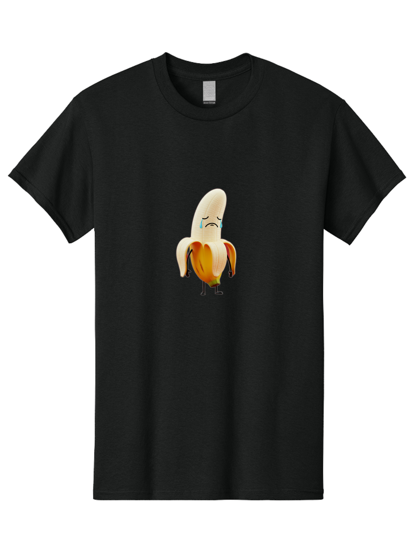 Sad-Banana-3 Men'S Graphic Tee, 100% Cotton, Comfortable Casual Summer Wear, Machine Washable, Vintage Camera, Old Camera, Antique Camera, Black Camera, Classic Photography, Photography Equipment, Nostalgic Device, Film Camera, Camera Art Ban391