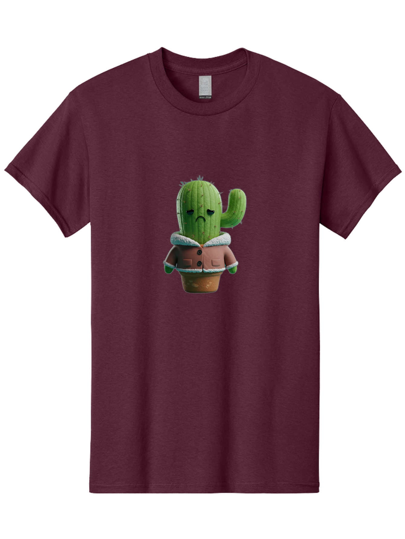 Sad-Cactus-1 Men'S Graphic Tee, 100% Cotton, Comfortable Casual Summer Wear, Machine Washable, Vintage Camera, Old Camera, Antique Camera, Black Camera, Classic Photography, Photography Equipment, Nostalgic Device, Film Camera, Camera Art Ban396