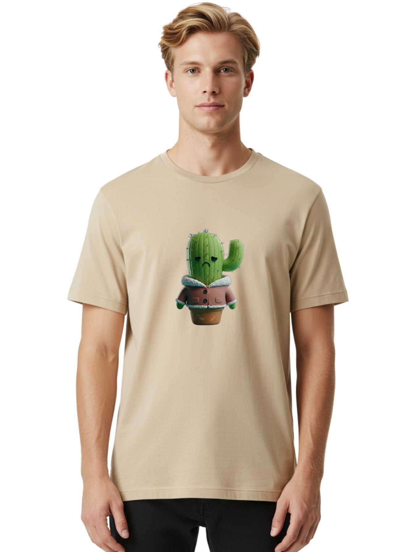 Sad-Cactus-1 Men'S Graphic Tee, 100% Cotton, Comfortable Casual Summer Wear, Machine Washable, Vintage Camera, Old Camera, Antique Camera, Black Camera, Classic Photography, Photography Equipment, Nostalgic Device, Film Camera, Camera Art Ban396 21