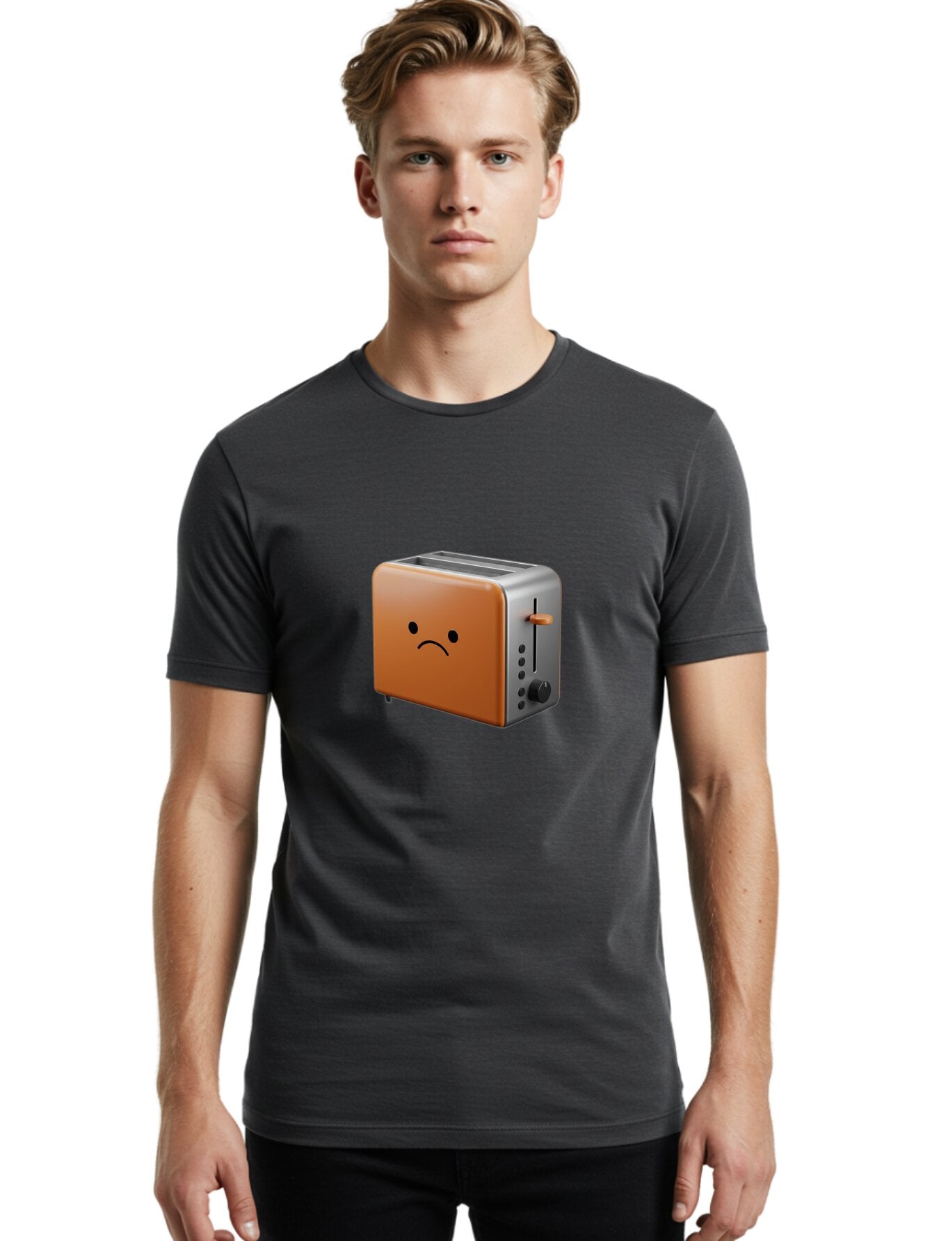 Sad-Toaster-1 Men'S Graphic Tee, 100% Cotton, Comfortable Casual Summer Wear, Machine Washable, Vintage Camera, Old Camera, Antique Camera, Black Camera, Classic Photography, Photography Equipment, Nostalgic Device, Film Camera, Camera Art Ban407 23