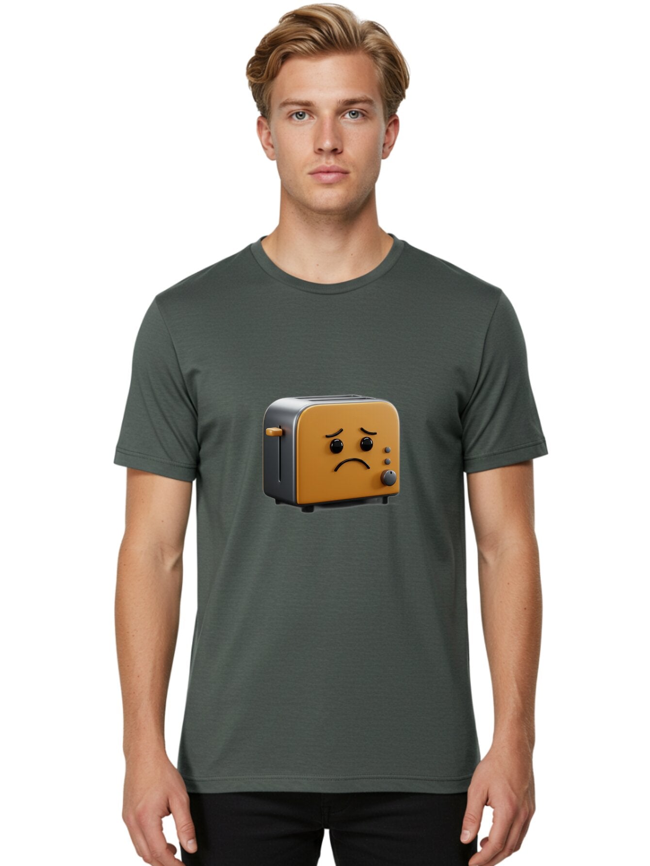 Sad-Toaster-6 Men'S Graphic Tee, 100% Cotton, Comfortable Casual Summer Wear, Machine Washable, Vintage Camera, Old Camera, Antique Camera, Black Camera, Classic Photography, Photography Equipment, Nostalgic Device, Film Camera, Camera Art Ban412 20