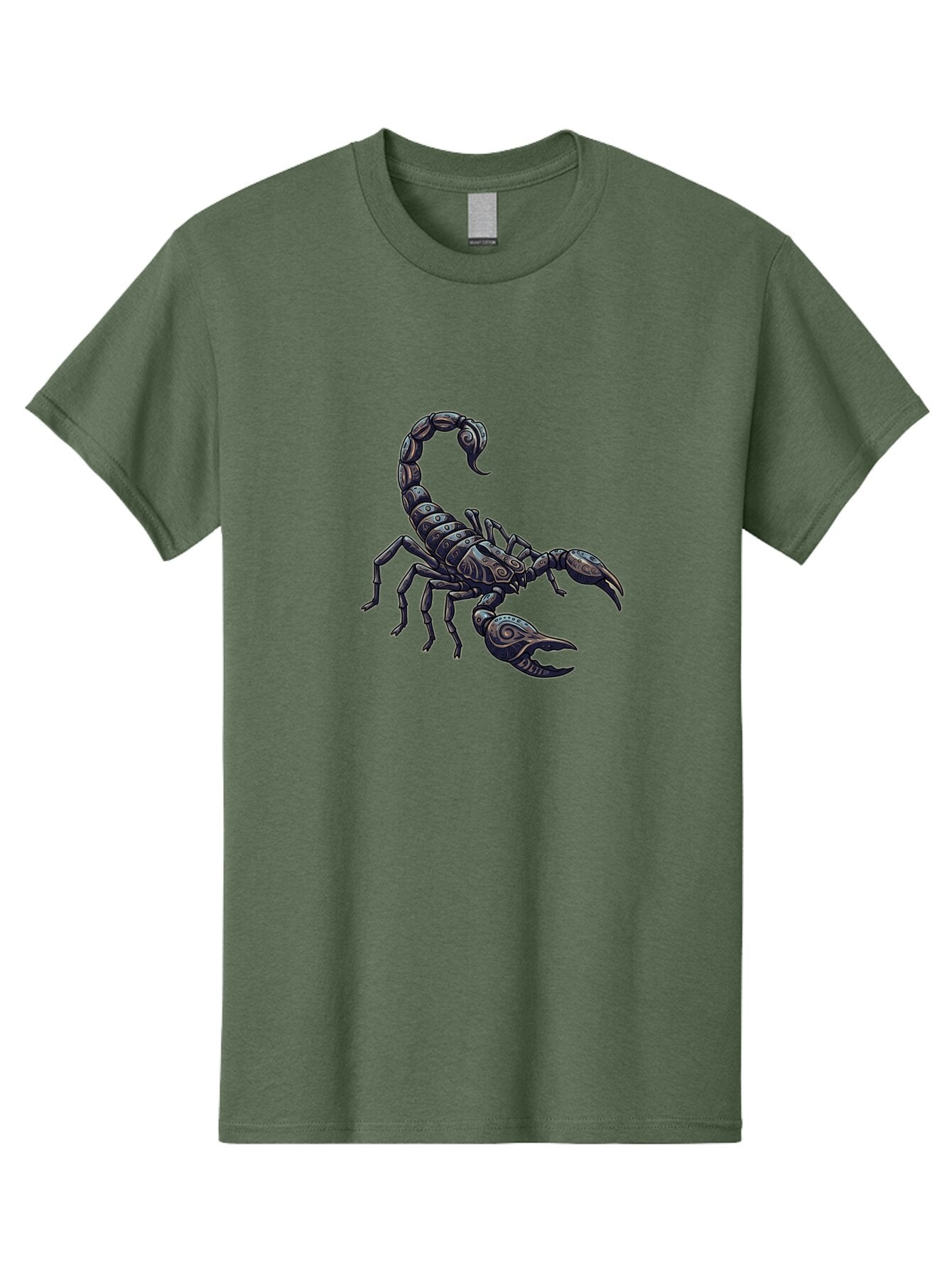 Scorpion Men'S Graphic Tee, 100% Cotton, Comfortable Casual Summer Wear, Machine Washable, Vintage Camera, Old Camera, Antique Camera, Black Camera, Classic Photography, Photography Equipment, Nostalgic Device, Film Camera, Camera Art Ban435