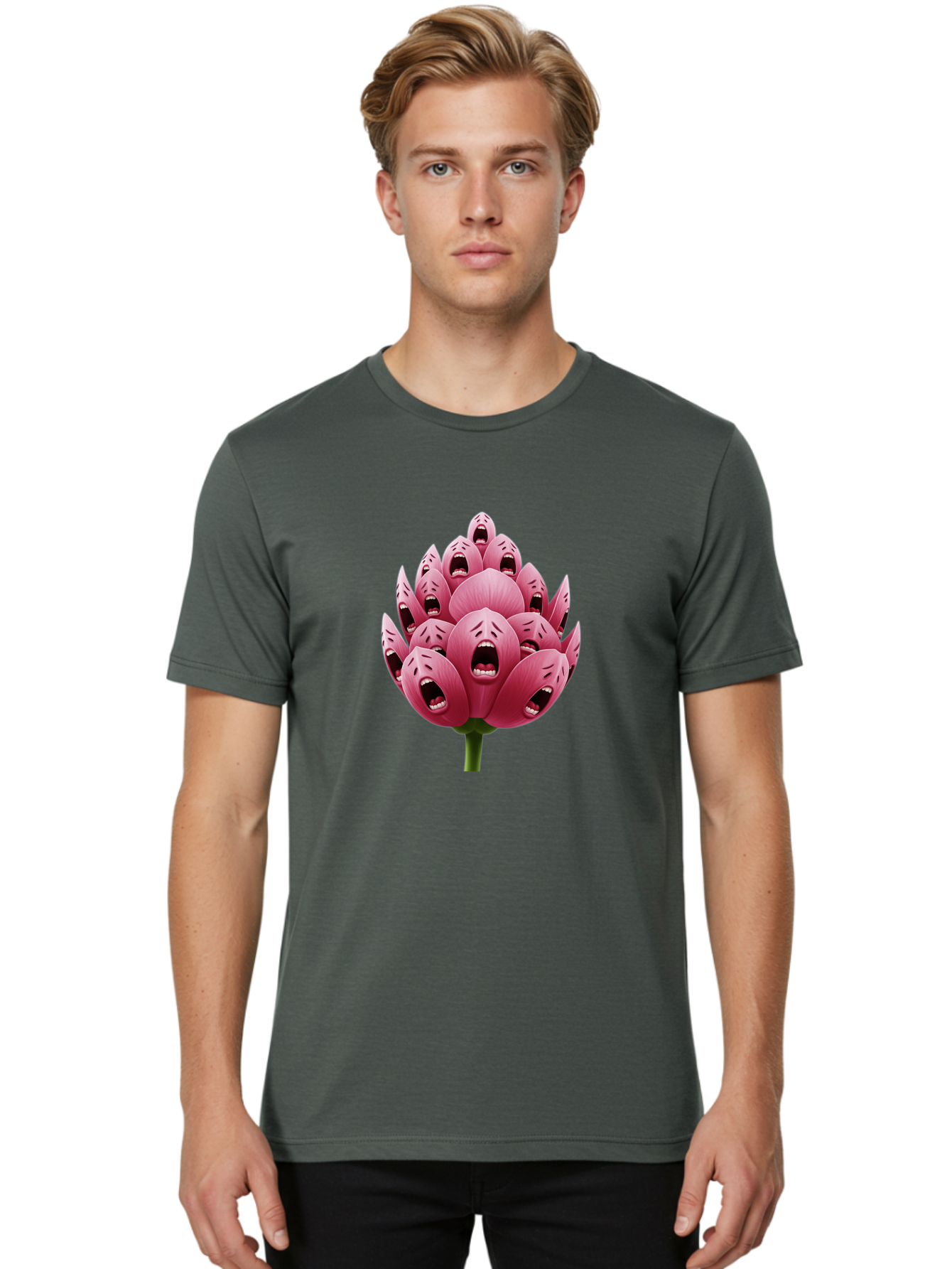 Screaming-Flower-1 Men'S Graphic Tee, 100% Cotton, Comfortable Casual Summer Wear, Machine Washable, Vintage Camera, Old Camera, Antique Camera, Black Camera, Classic Photography, Photography Equipment, Nostalgic Device, Film Camera, Ban437 23