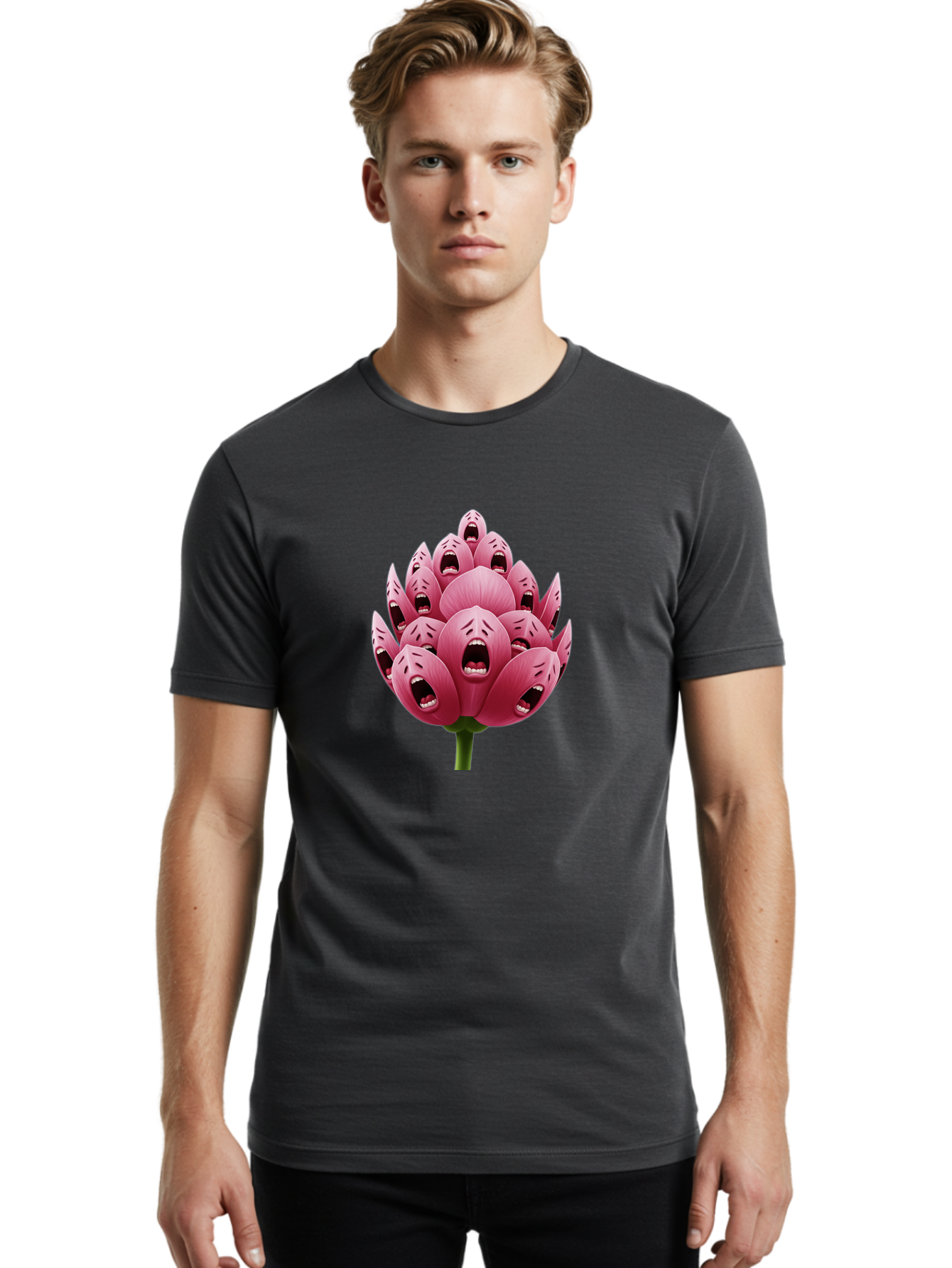 Screaming-Flower-1 Men'S Graphic Tee, 100% Cotton, Comfortable Casual Summer Wear, Machine Washable, Vintage Camera, Old Camera, Antique Camera, Black Camera, Classic Photography, Photography Equipment, Nostalgic Device, Film Camera, Ban437 18