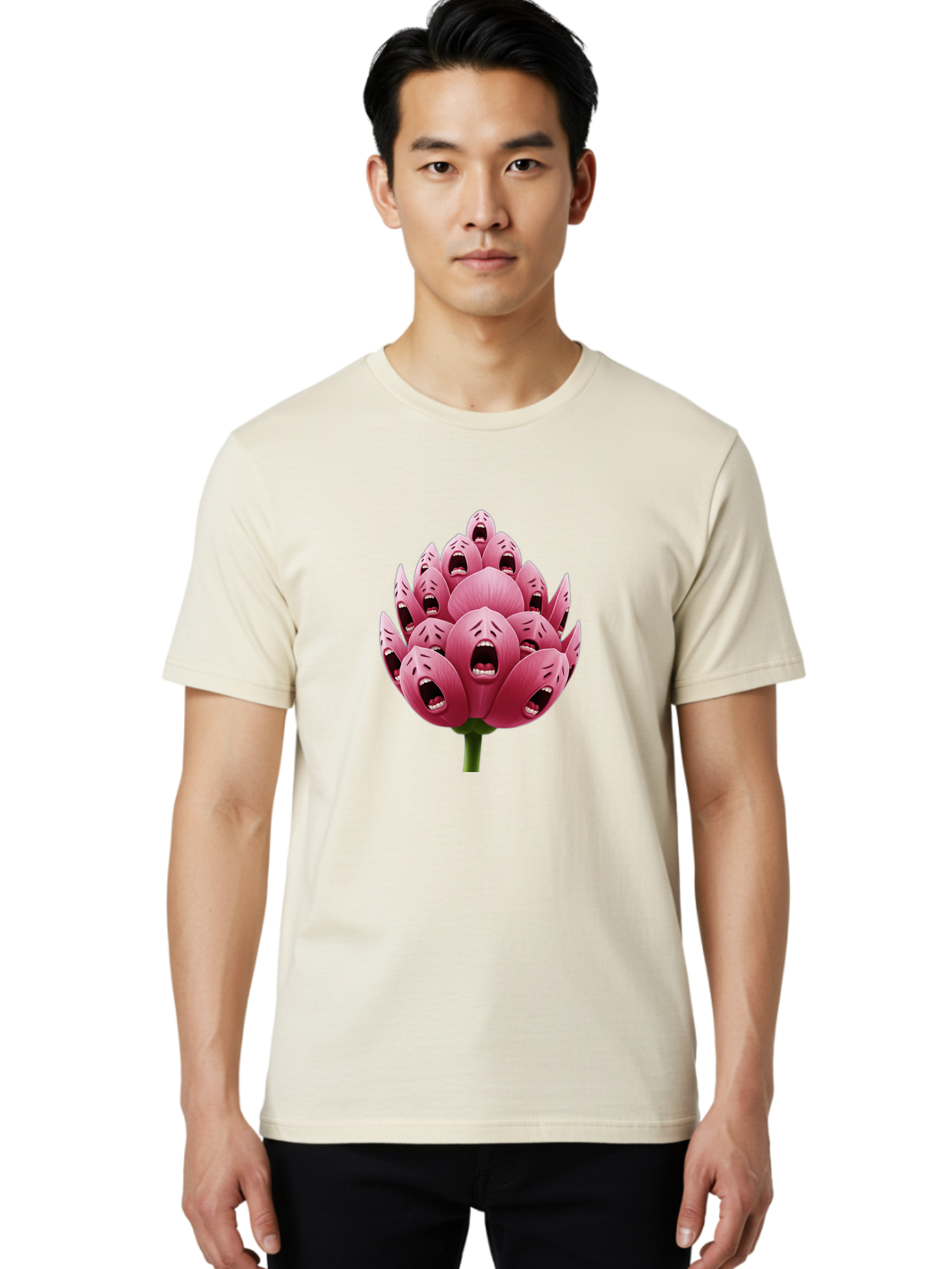 Screaming-Flower-1 Men'S Graphic Tee, 100% Cotton, Comfortable Casual Summer Wear, Machine Washable, Vintage Camera, Old Camera, Antique Camera, Black Camera, Classic Photography, Photography Equipment, Nostalgic Device, Film Camera, Ban437 30