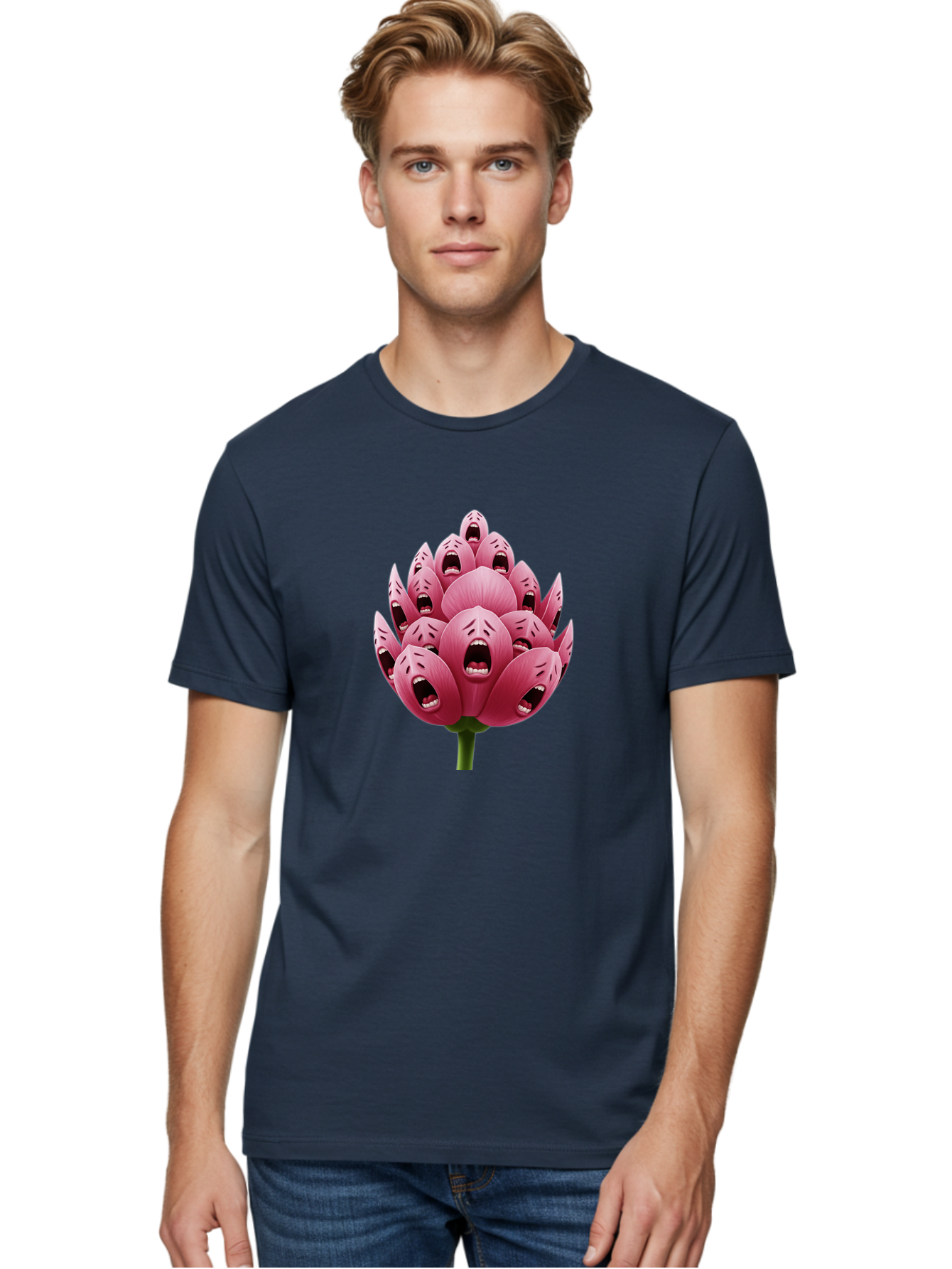 Screaming-Flower-1 Men'S Graphic Tee, 100% Cotton, Comfortable Casual Summer Wear, Machine Washable, Vintage Camera, Old Camera, Antique Camera, Black Camera, Classic Photography, Photography Equipment, Nostalgic Device, Film Camera, Ban437 21