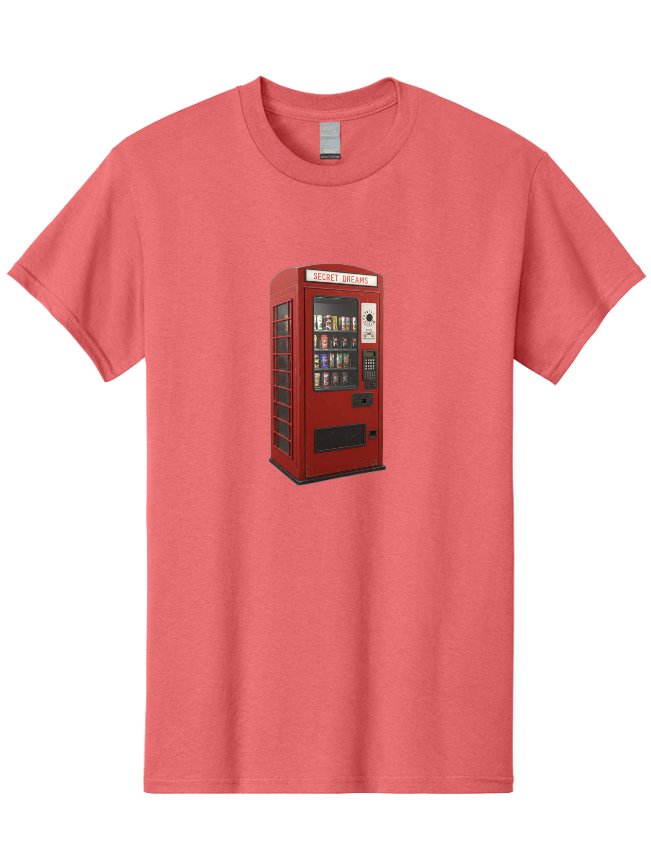Secret-Dreams-Vending-Machine Men'S Graphic Tee, 100% Cotton, Comfortable Casual Summer Wear, Machine Washable, Vintage Camera, Old Camera, Antique Camera, Black Camera, Classic Photography, Photography Equipment, Nostalgic Device, Ban440