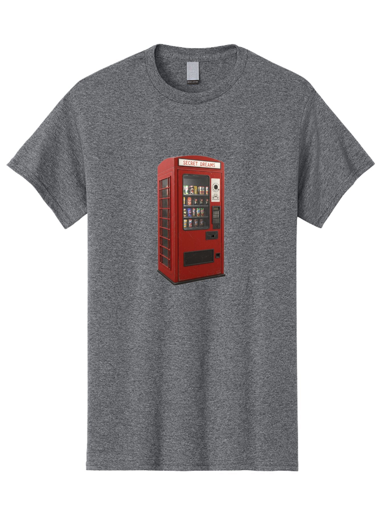 Secret-Dreams-Vending-Machine Men'S Graphic Tee, 100% Cotton, Comfortable Casual Summer Wear, Machine Washable, Vintage Camera, Old Camera, Antique Camera, Black Camera, Classic Photography, Photography Equipment, Nostalgic Device, Ban440 13