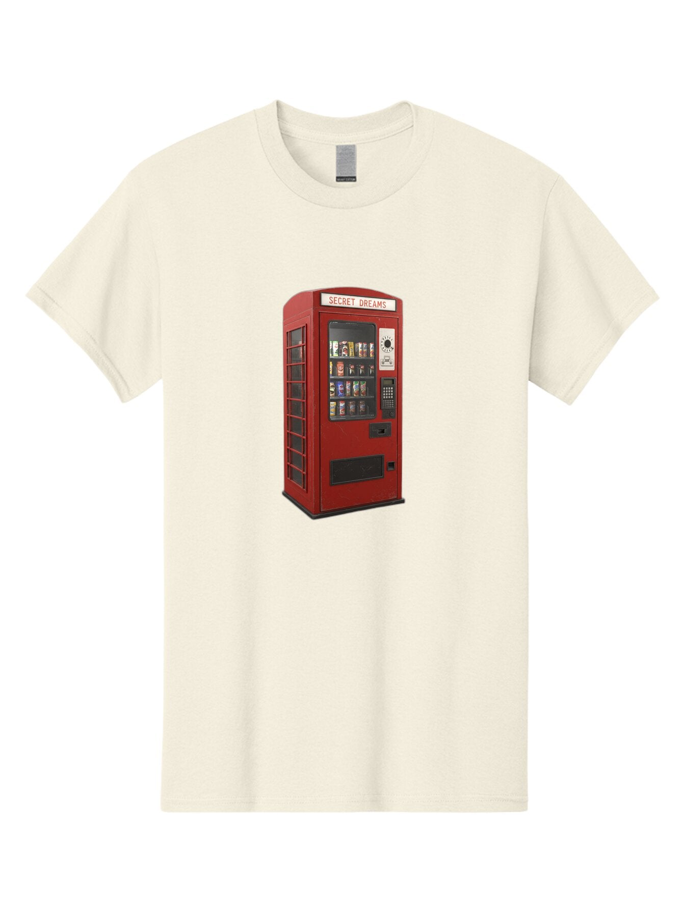 Secret-Dreams-Vending-Machine Men'S Graphic Tee, 100% Cotton, Comfortable Casual Summer Wear, Machine Washable, Vintage Camera, Old Camera, Antique Camera, Black Camera, Classic Photography, Photography Equipment, Nostalgic Device, Ban440 9